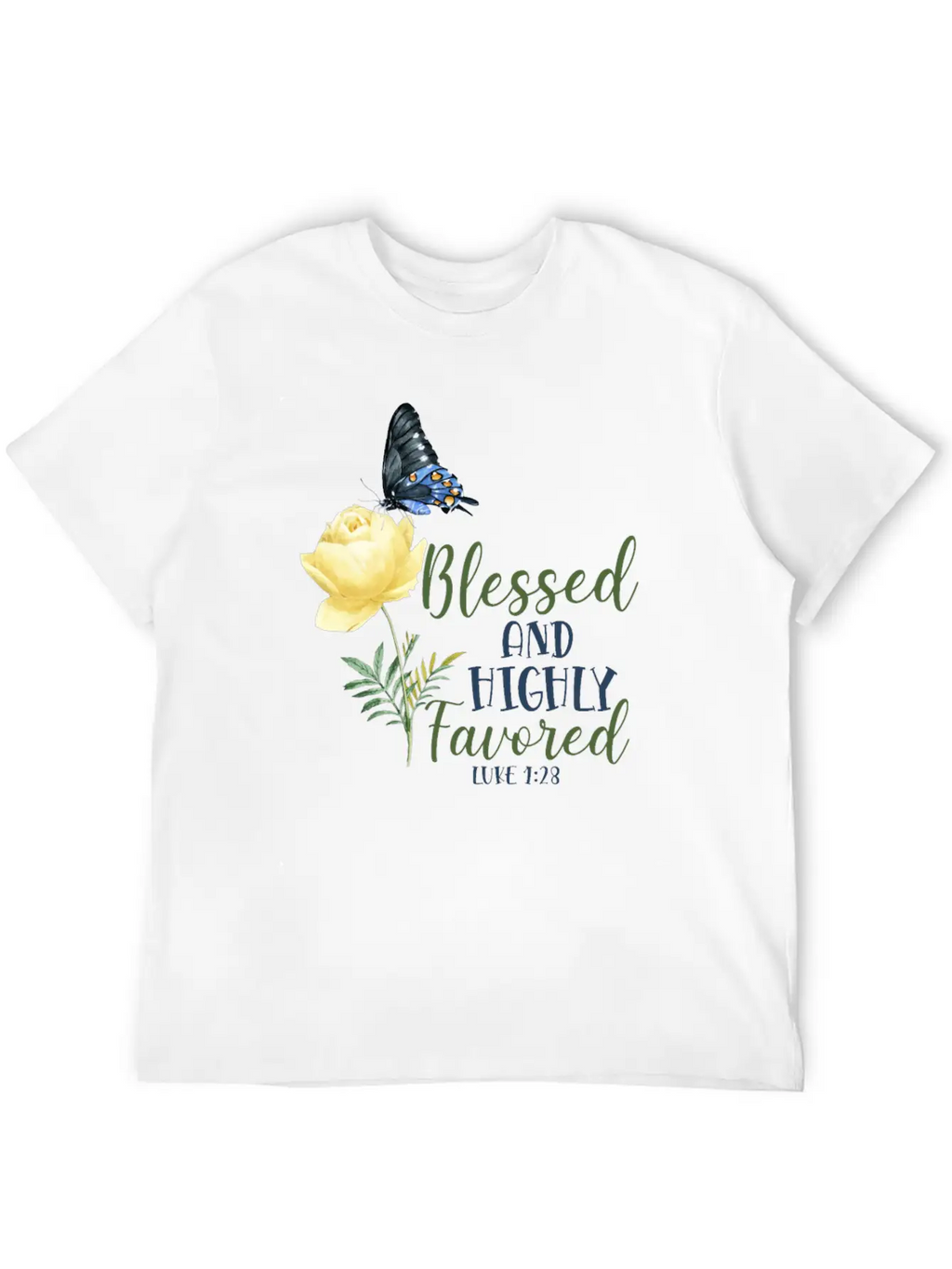 Christian Bible Verse Quote Unisex Short Sleeve Soft Cotton T-Shirt – Casual Everyday Wear