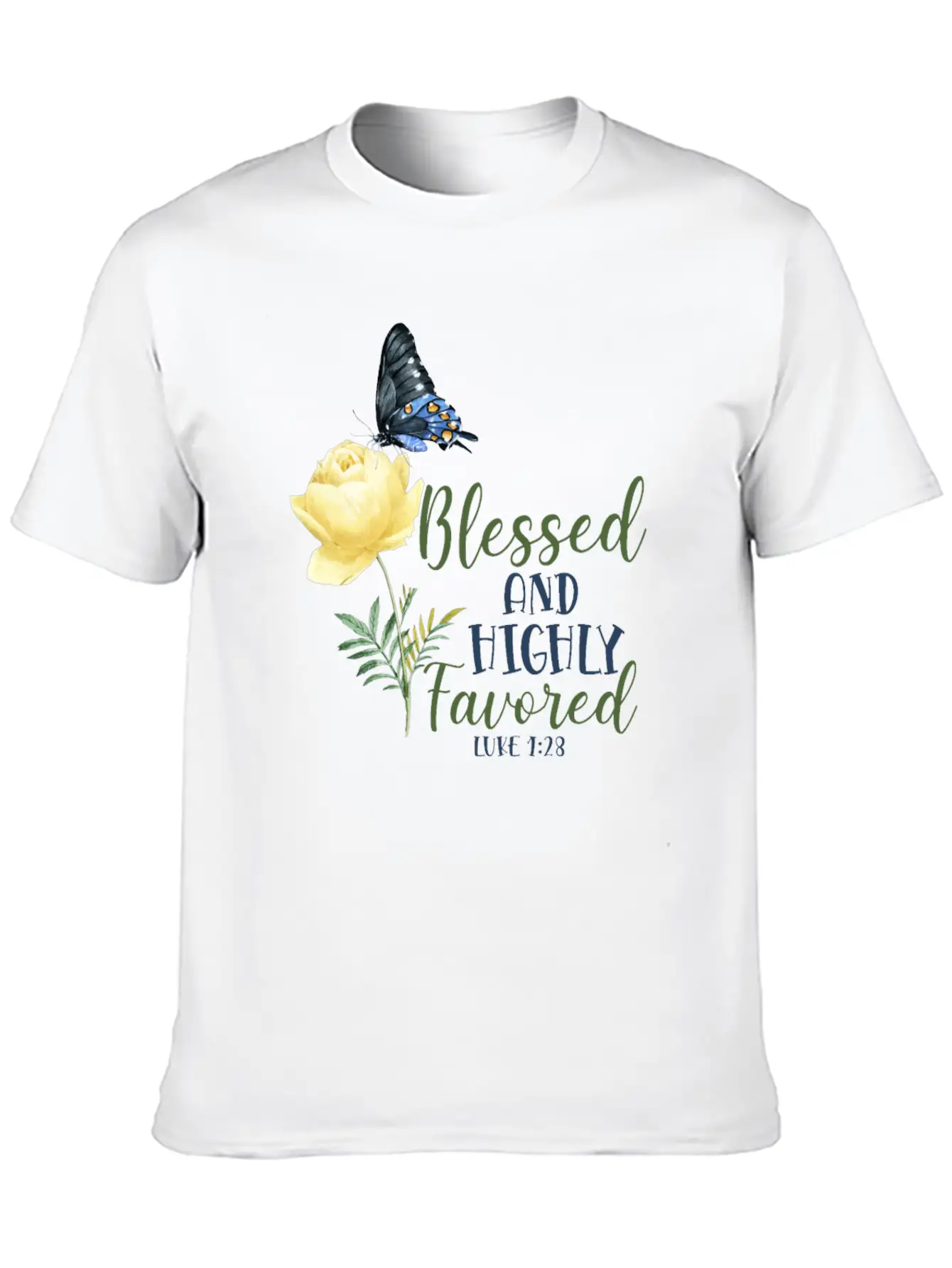 Christian Bible Verse Quote Unisex Short Sleeve Soft Cotton T-Shirt – Casual Everyday Wear