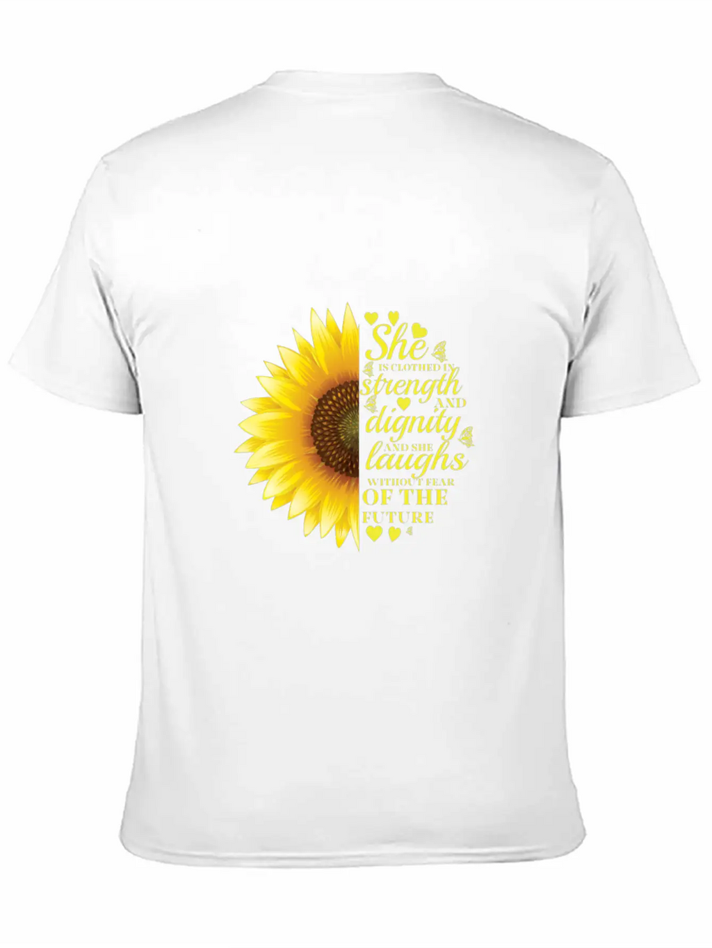 Christian Bible Verse Sunflower Scripture Unisex Casual T-Shirt – Clean Design For Daily Comfort