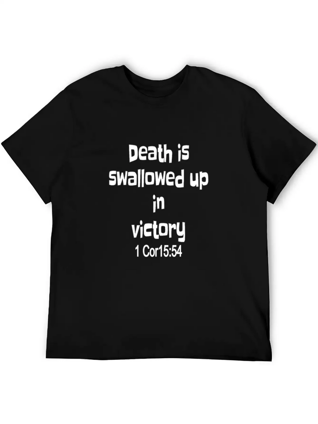 Christian Design Death Is Swallowed Up In Victory Breathable Soft Cotton T-Shirt – Timeless Casual Look