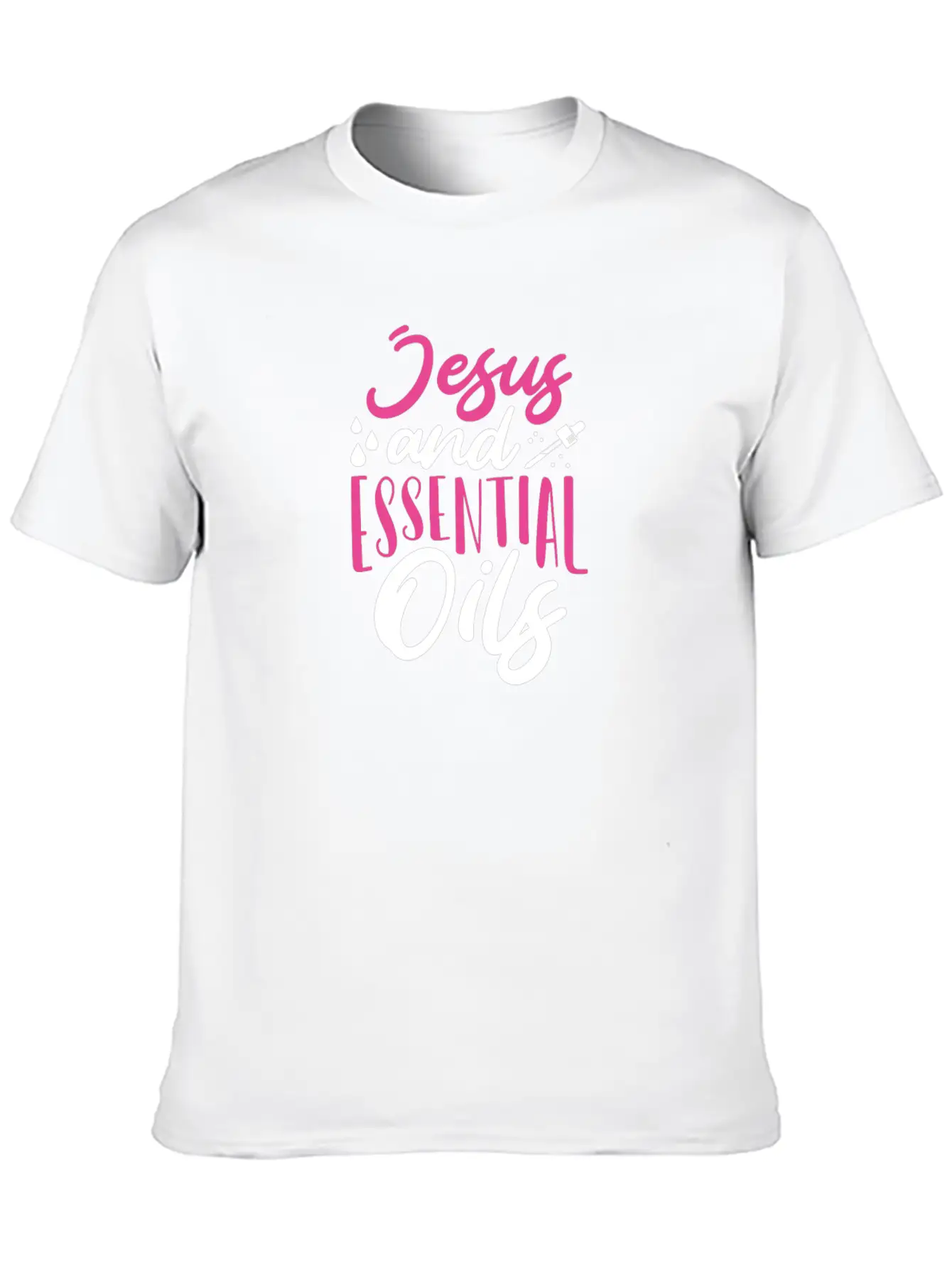 Christian Gift Jesus And Essential Oils Unisex Casual T-Shirt – Clean Design For Daily Comfort