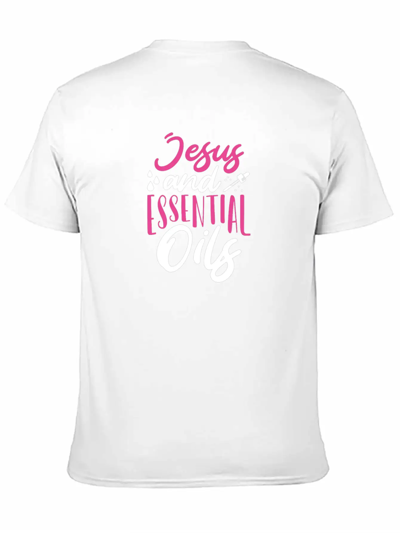 Christian Gift Jesus And Essential Oils Unisex Casual T-Shirt – Clean Design For Daily Comfort