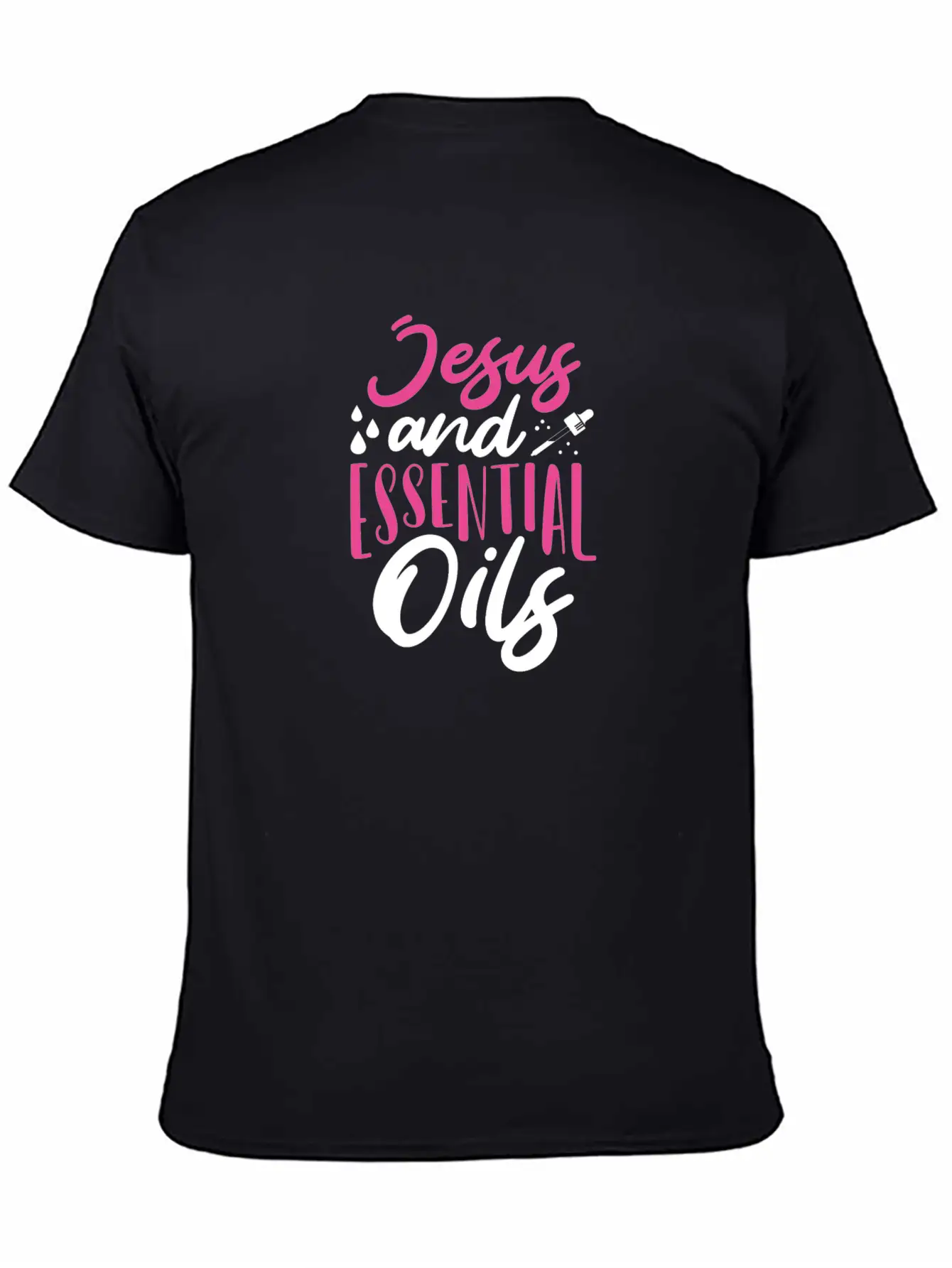 Christian Gift Jesus And Essential Oils Unisex Casual T-Shirt – Clean Design For Daily Comfort