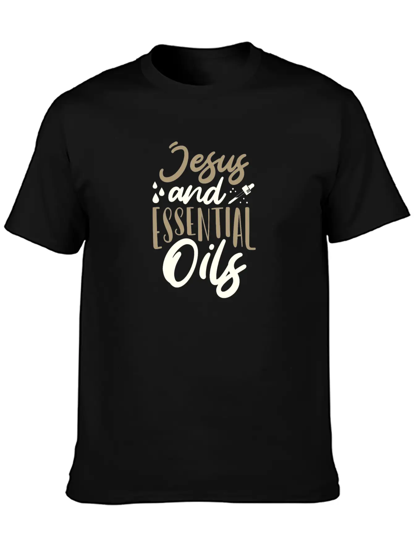 Christian Gifts Jesus And Essential Oils Gifts Unisex Casual T-Shirt – Clean Design For Daily Comfort