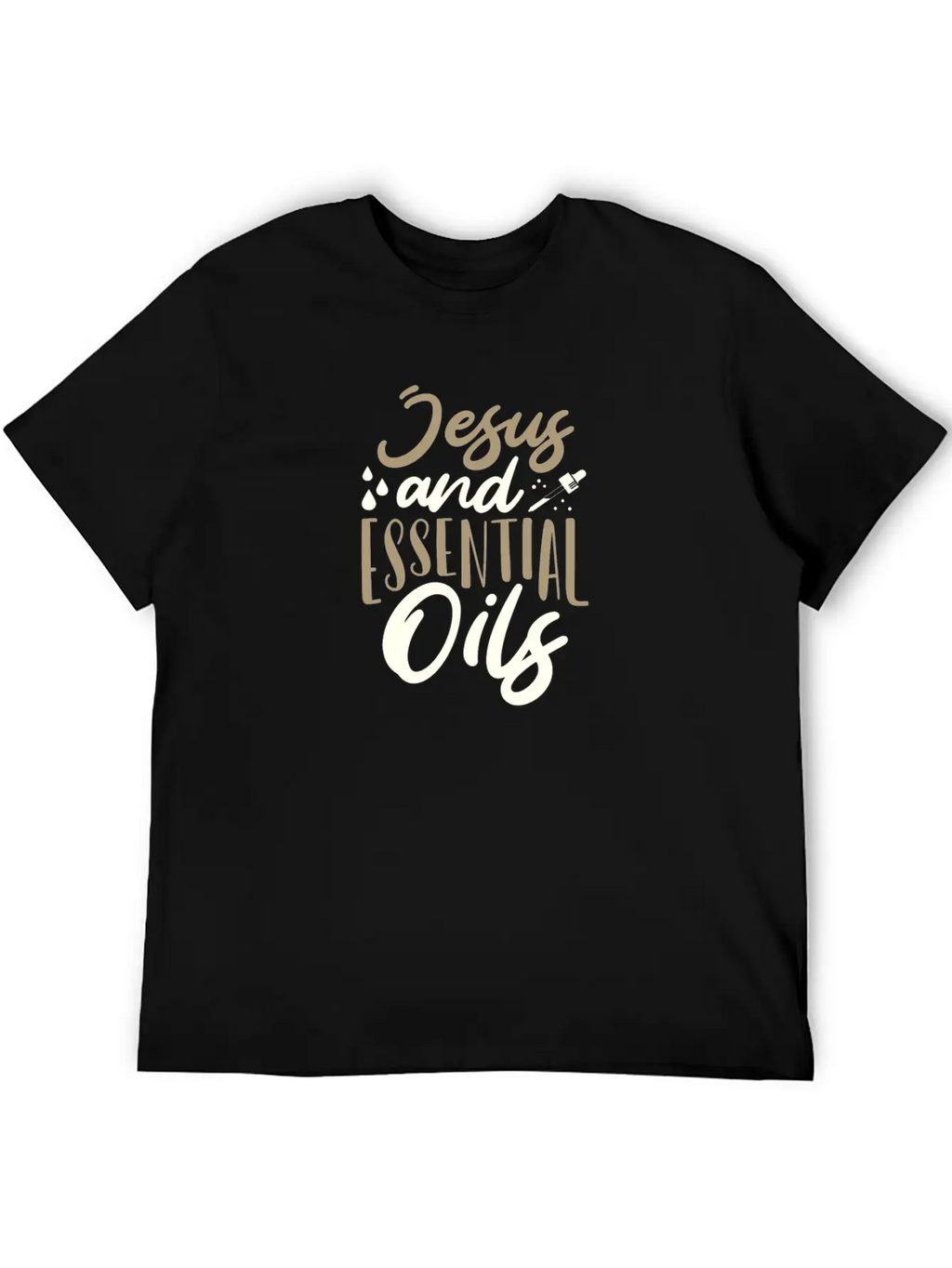 Christian Gifts Jesus And Essential Oils Gifts Unisex Casual T-Shirt – Clean Design For Daily Comfort