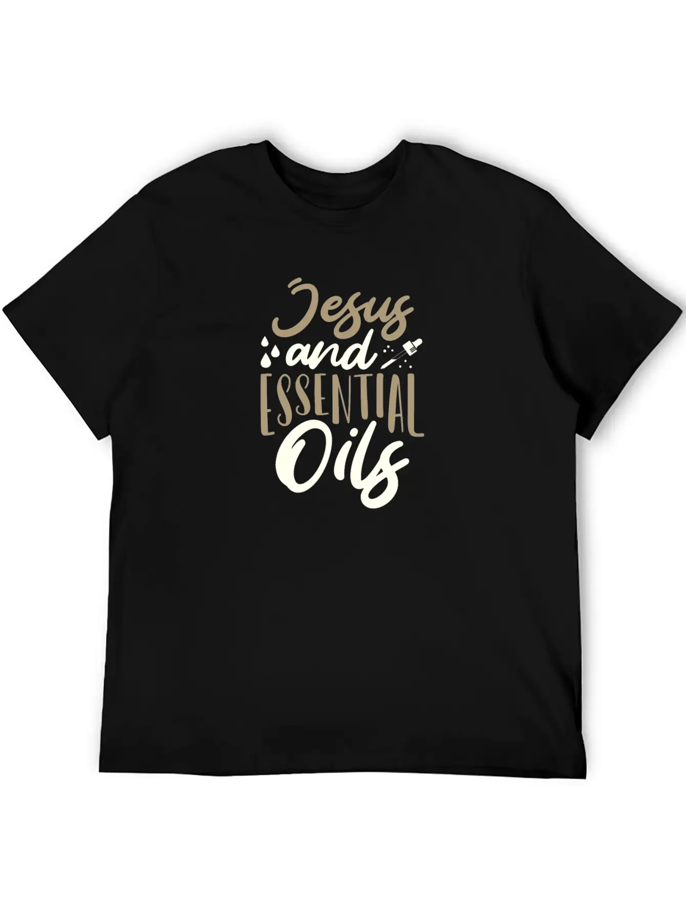 Christian Gifts Jesus And Essential Oils Gifts Unisex Casual T-Shirt – Clean Design For Daily Comfort