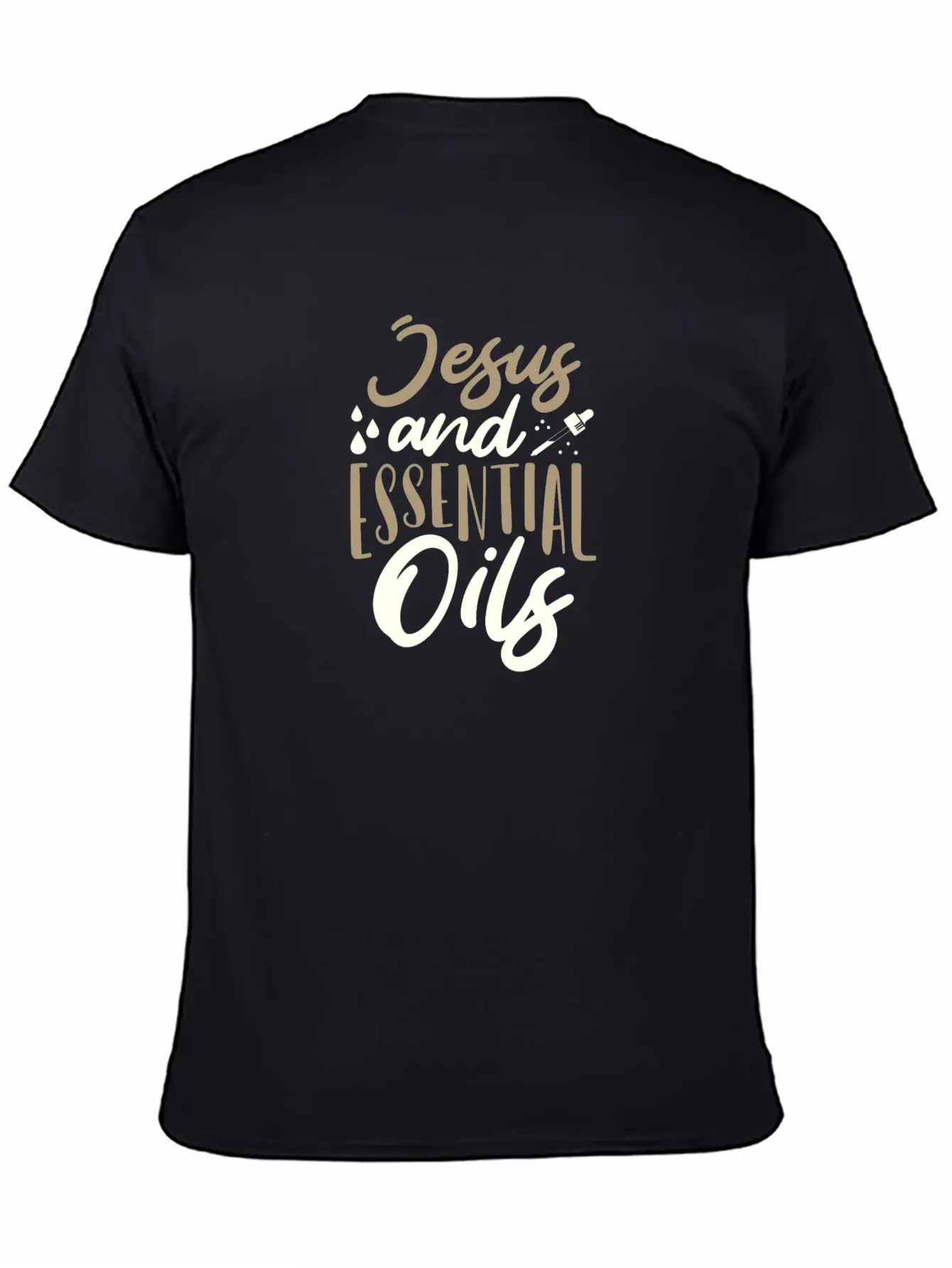 Christian Gifts Jesus And Essential Oils Gifts Unisex Casual T-Shirt – Clean Design For Daily Comfort