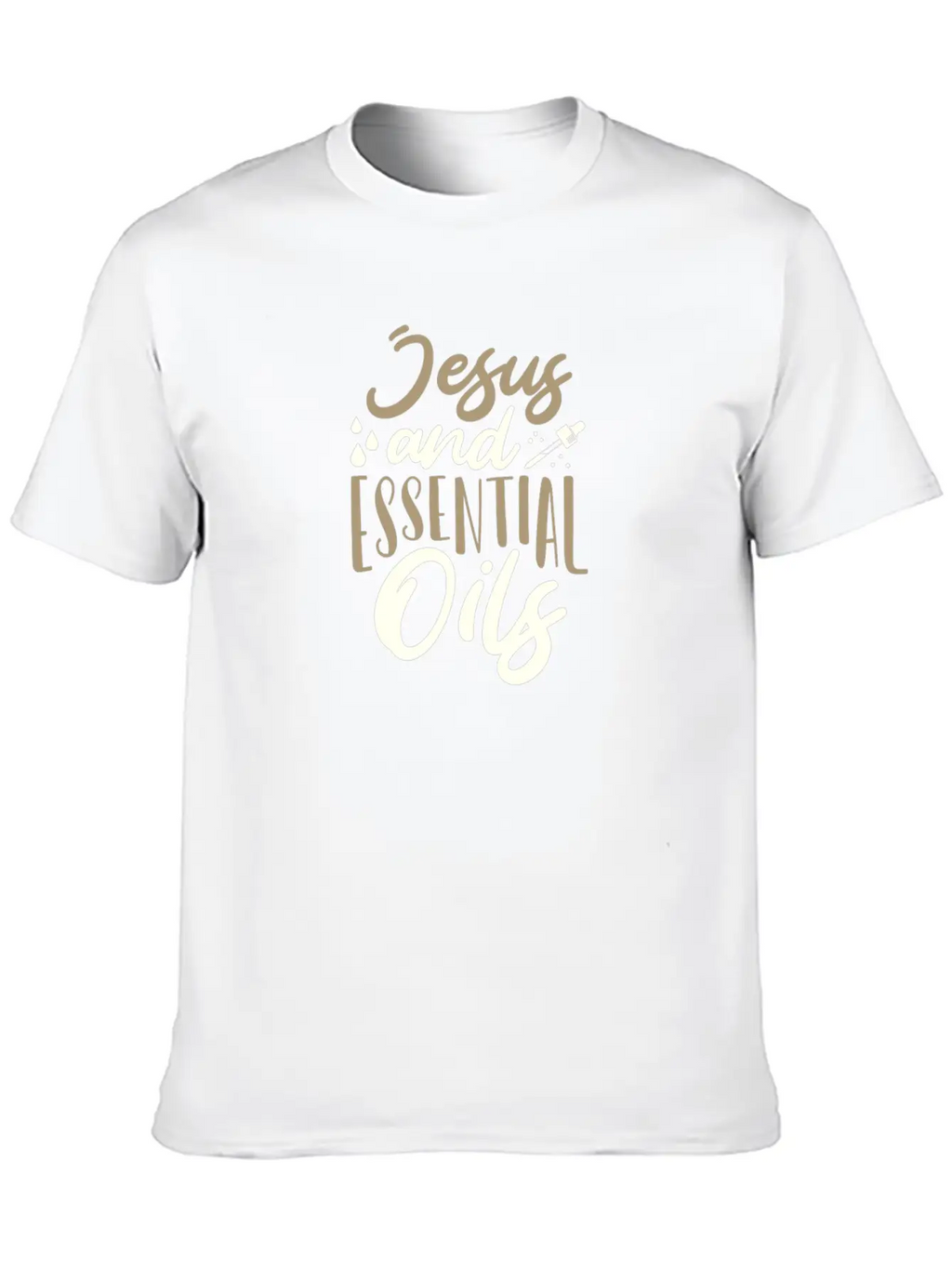 Christian Gifts Jesus And Essential Oils Gifts Unisex Casual T-Shirt – Clean Design For Daily Comfort