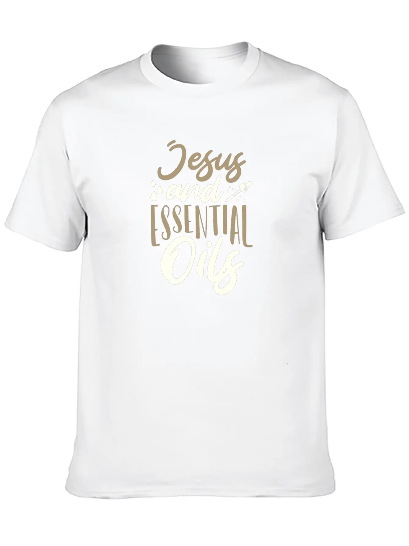 Christian Gifts Jesus And Essential Oils Gifts Unisex Casual T-Shirt – Clean Design For Daily Comfort