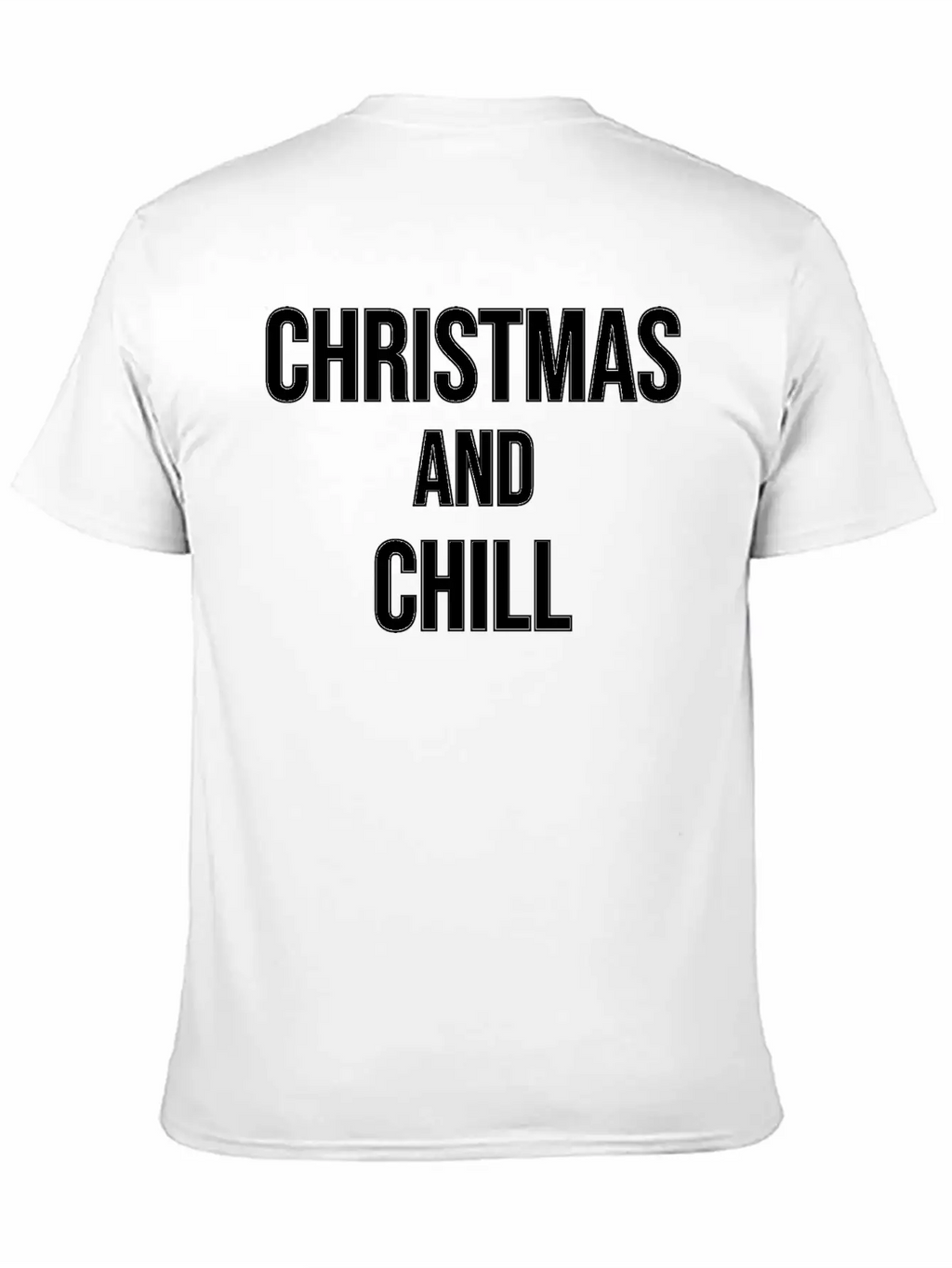 Christmas And Chill Breathable Soft Cotton T-Shirt – Timeless Casual Look
