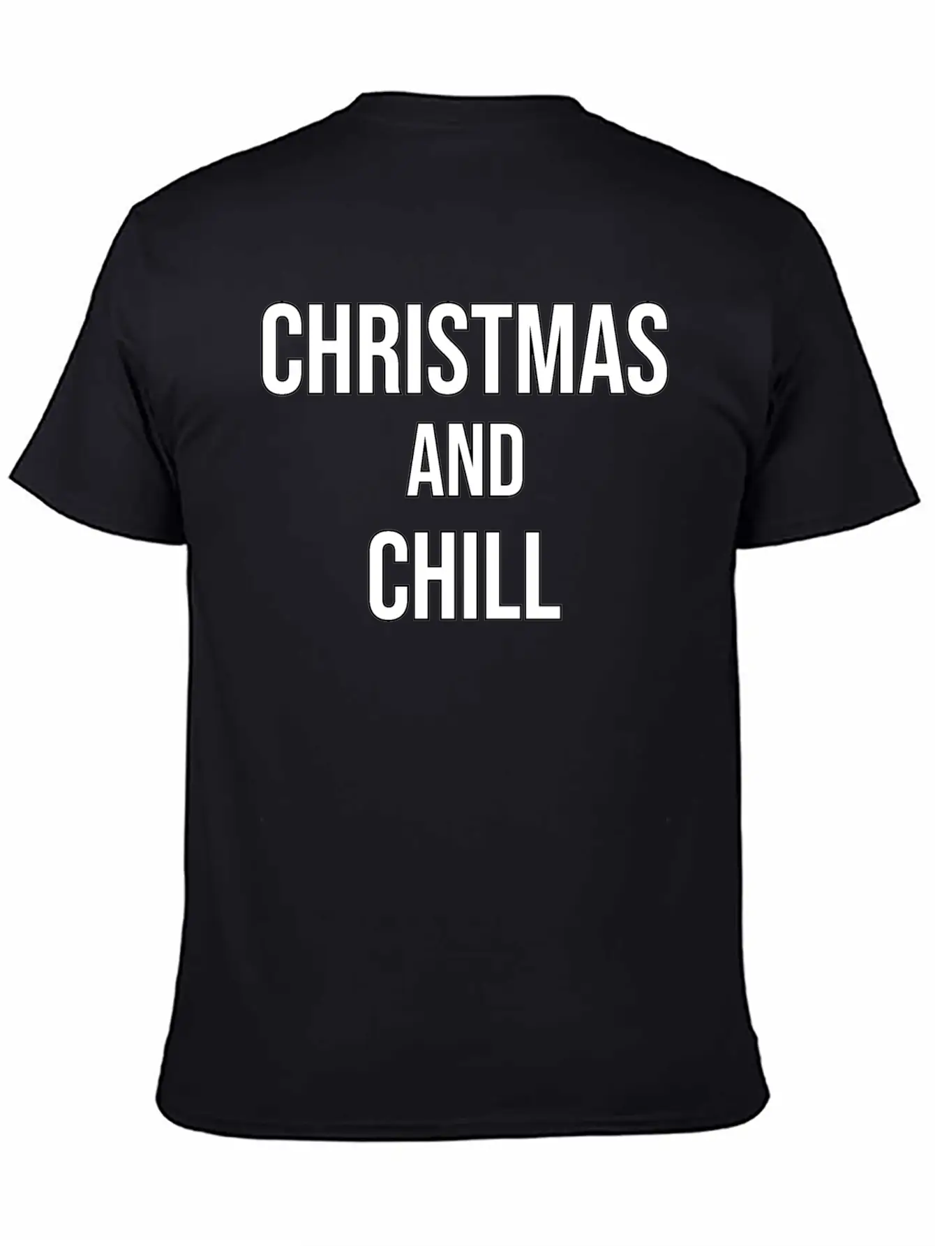 Christmas And Chill Breathable Soft Cotton T-Shirt – Timeless Casual Look