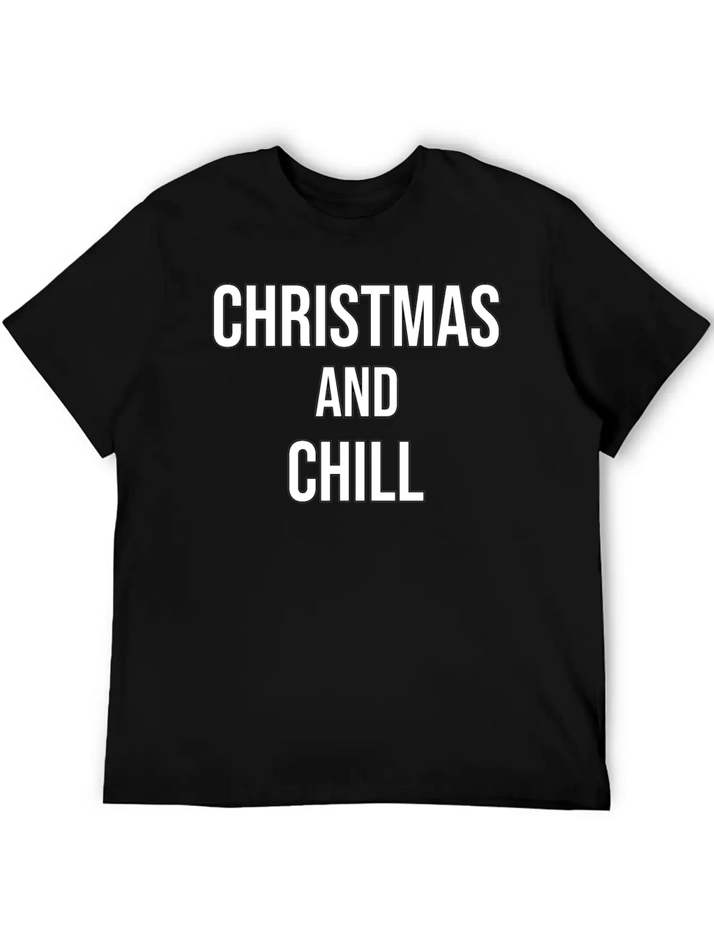 Christmas And Chill Breathable Soft Cotton T-Shirt – Timeless Casual Look