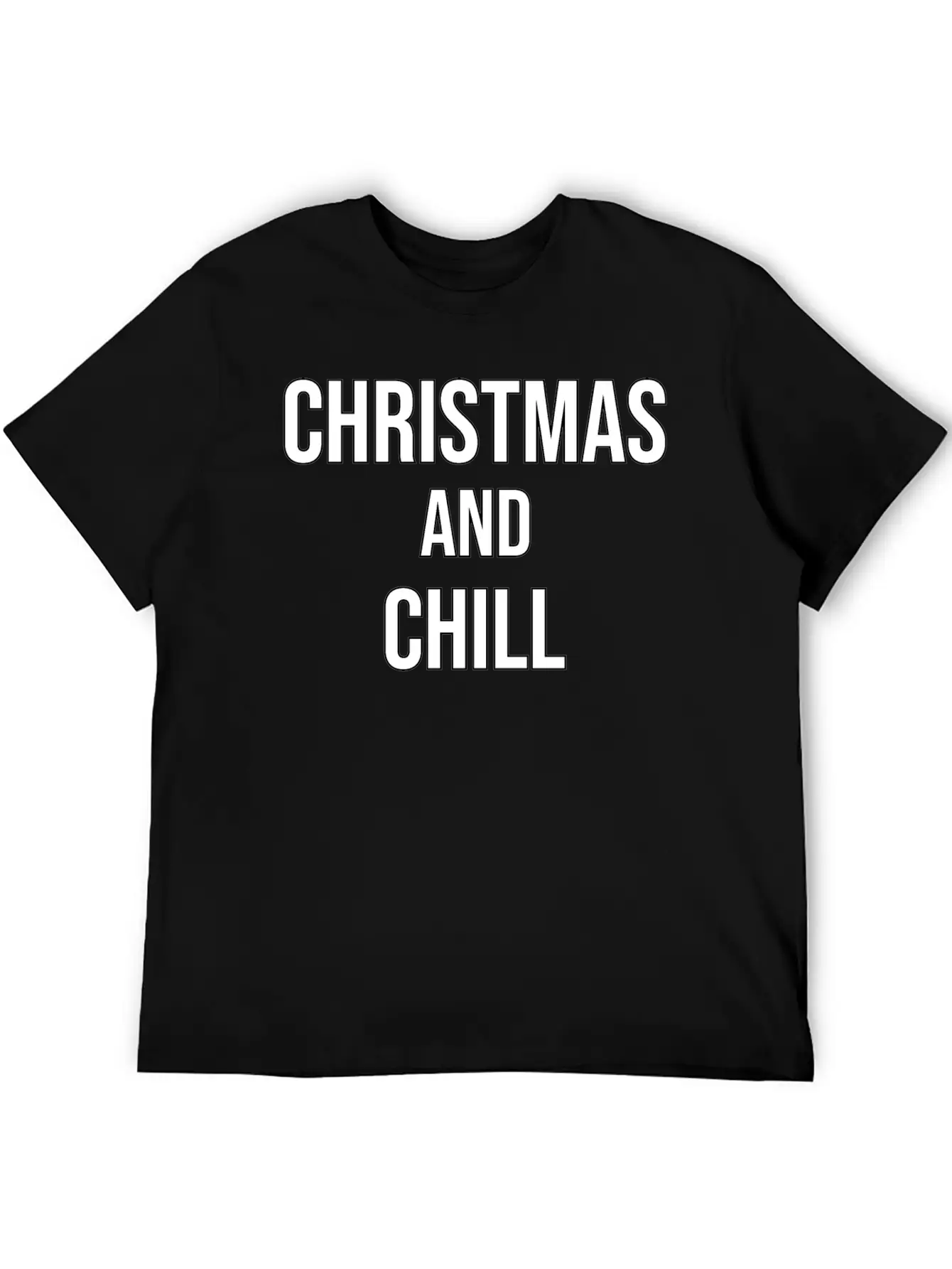 Christmas And Chill Breathable Soft Cotton T-Shirt – Timeless Casual Look
