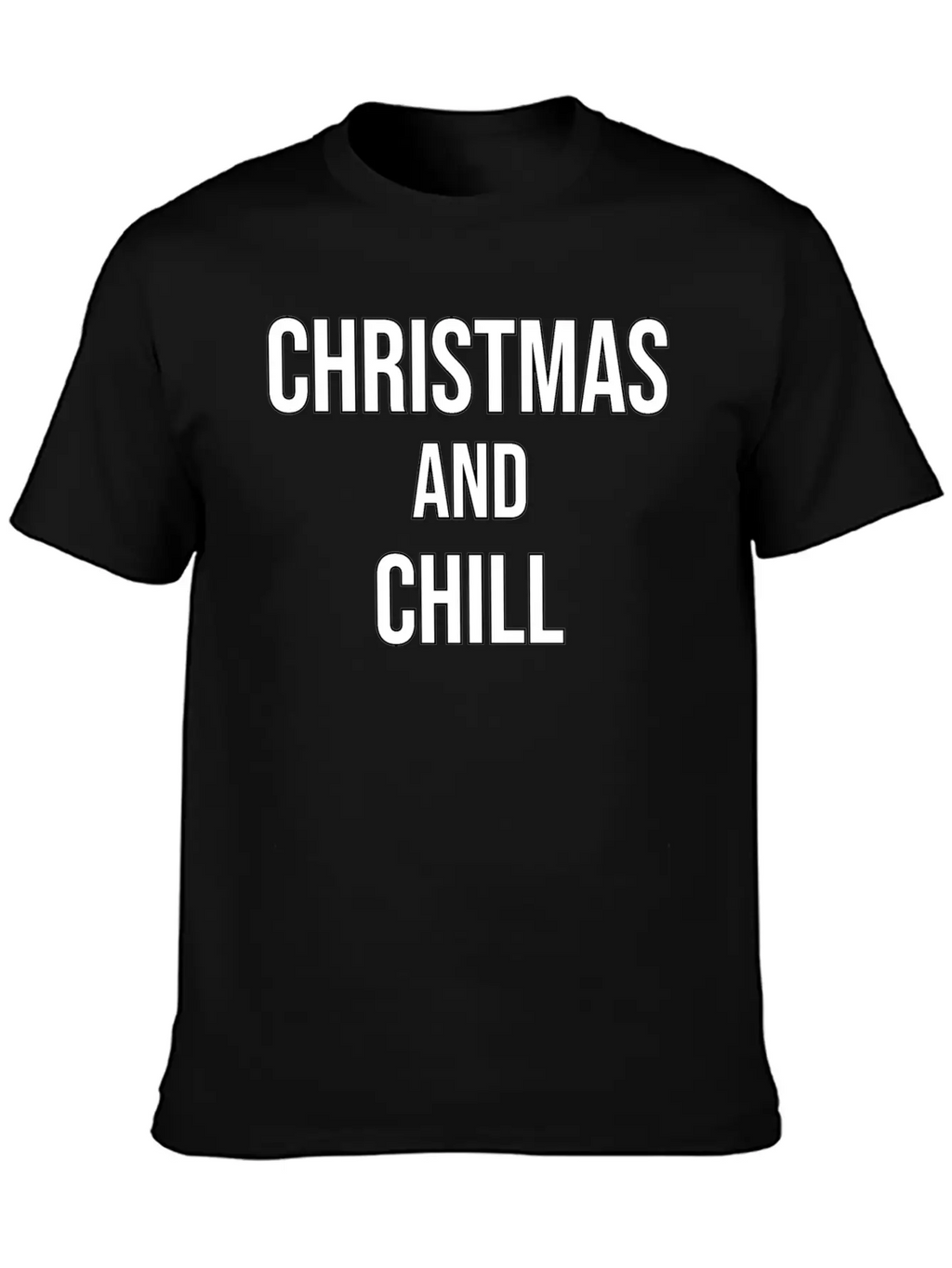 Christmas And Chill Breathable Soft Cotton T-Shirt – Timeless Casual Look