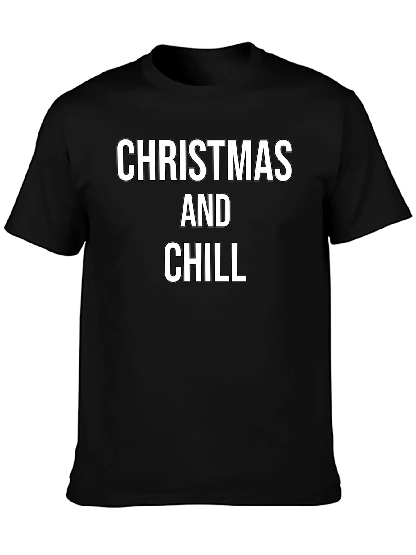 Christmas And Chill Breathable Soft Cotton T-Shirt – Timeless Casual Look