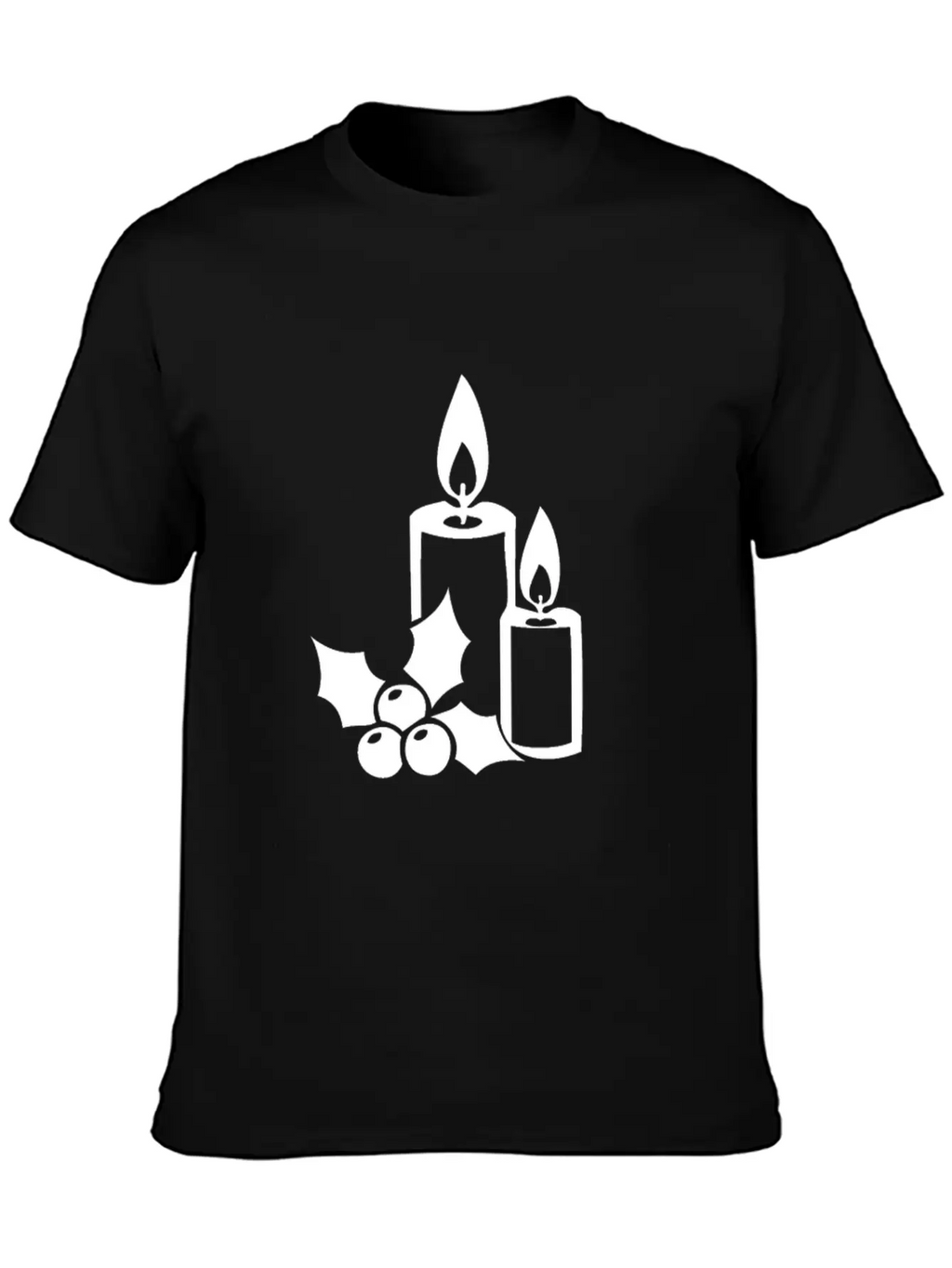 Christmas Candle Light Cozy Winter Days Unisex Casual T-Shirt – Clean Design For Daily Comfort