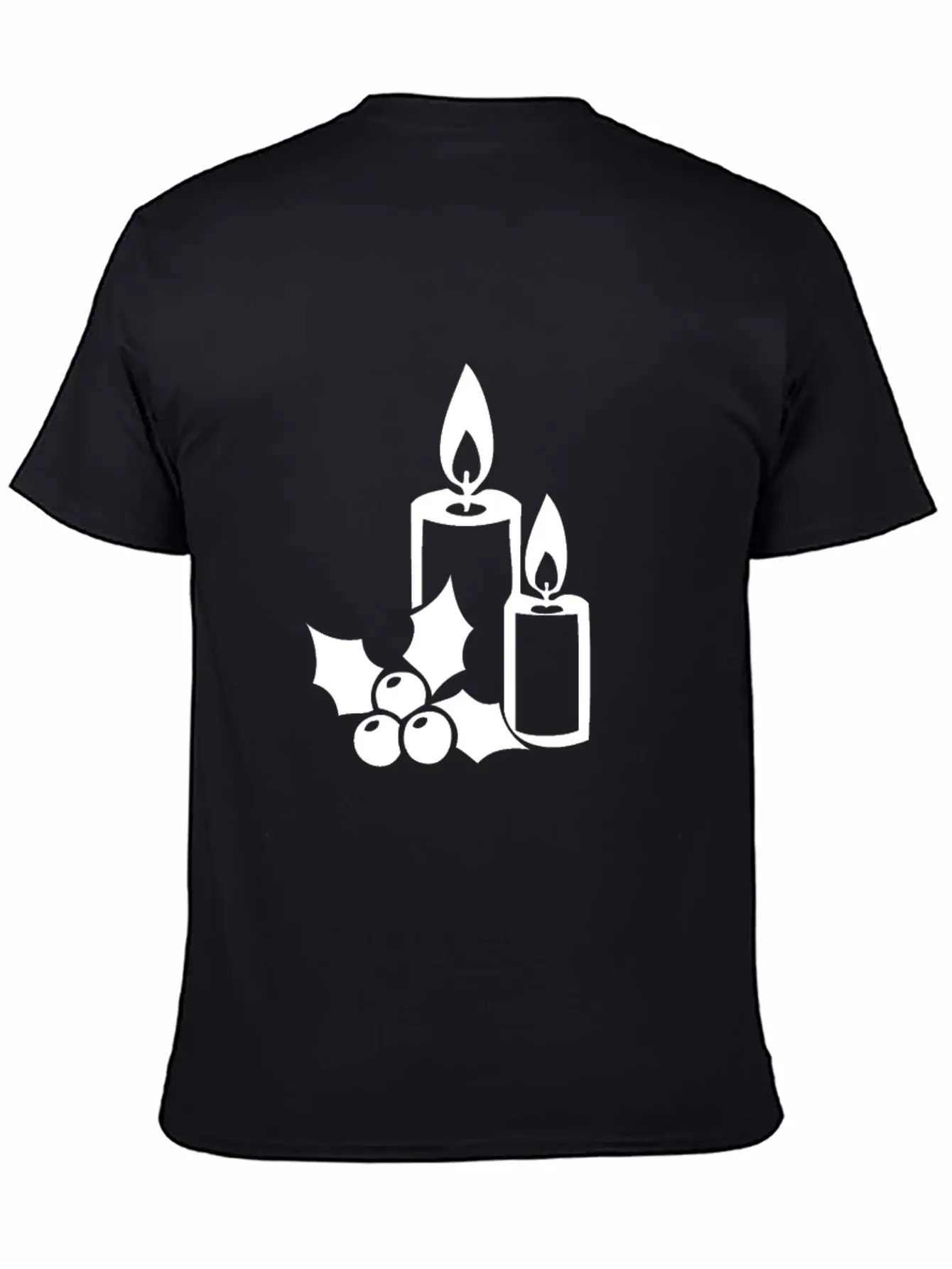 Christmas Candle Light Cozy Winter Days Unisex Casual T-Shirt – Clean Design For Daily Comfort