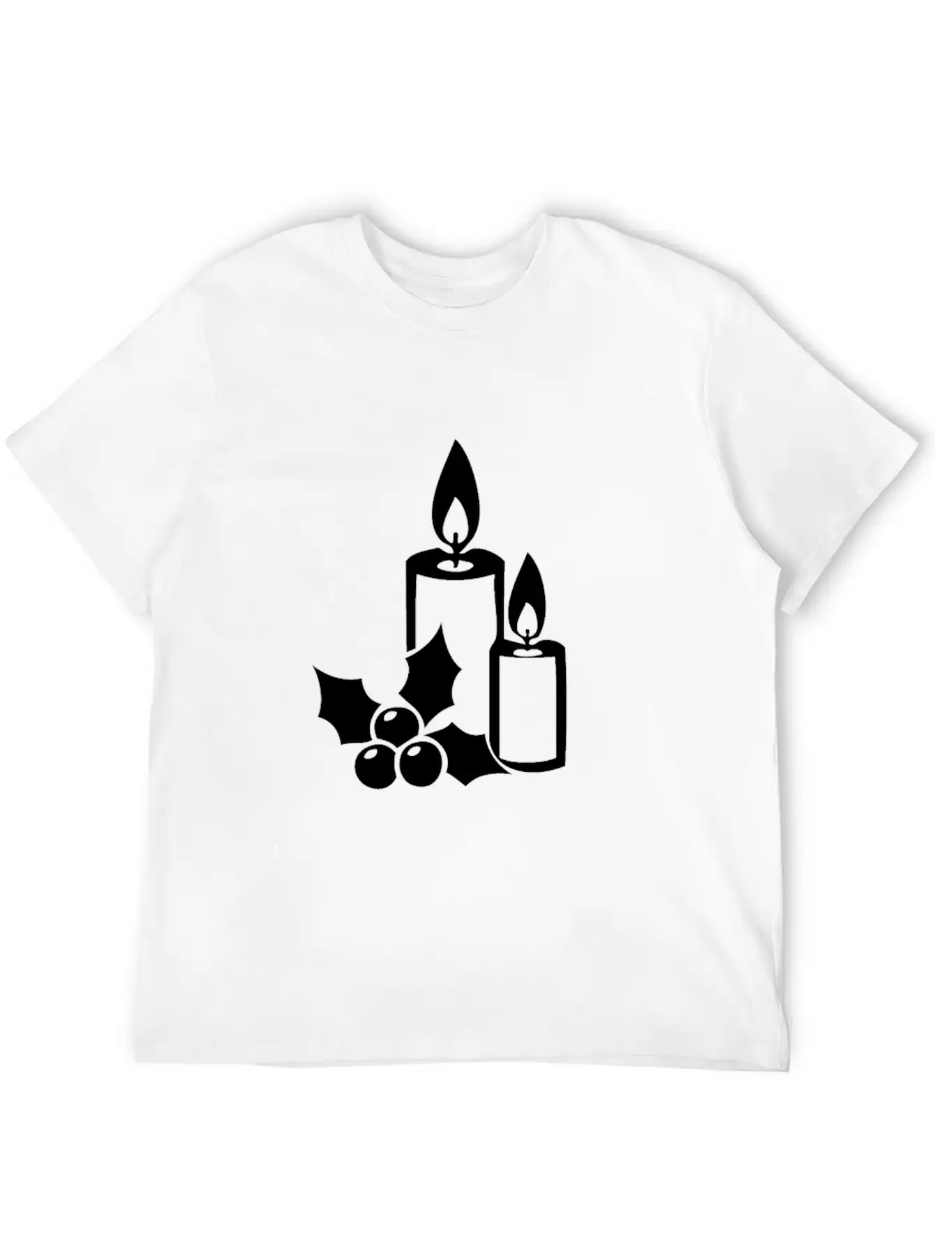 Christmas Candle Light Cozy Winter Days Unisex Casual T-Shirt – Clean Design For Daily Comfort