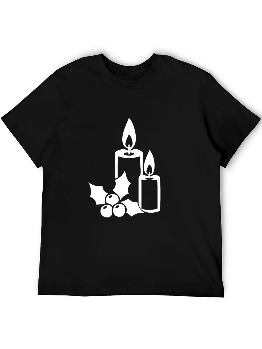 Christmas Candle Light Cozy Winter Days Unisex Casual T-Shirt – Clean Design For Daily Comfort
