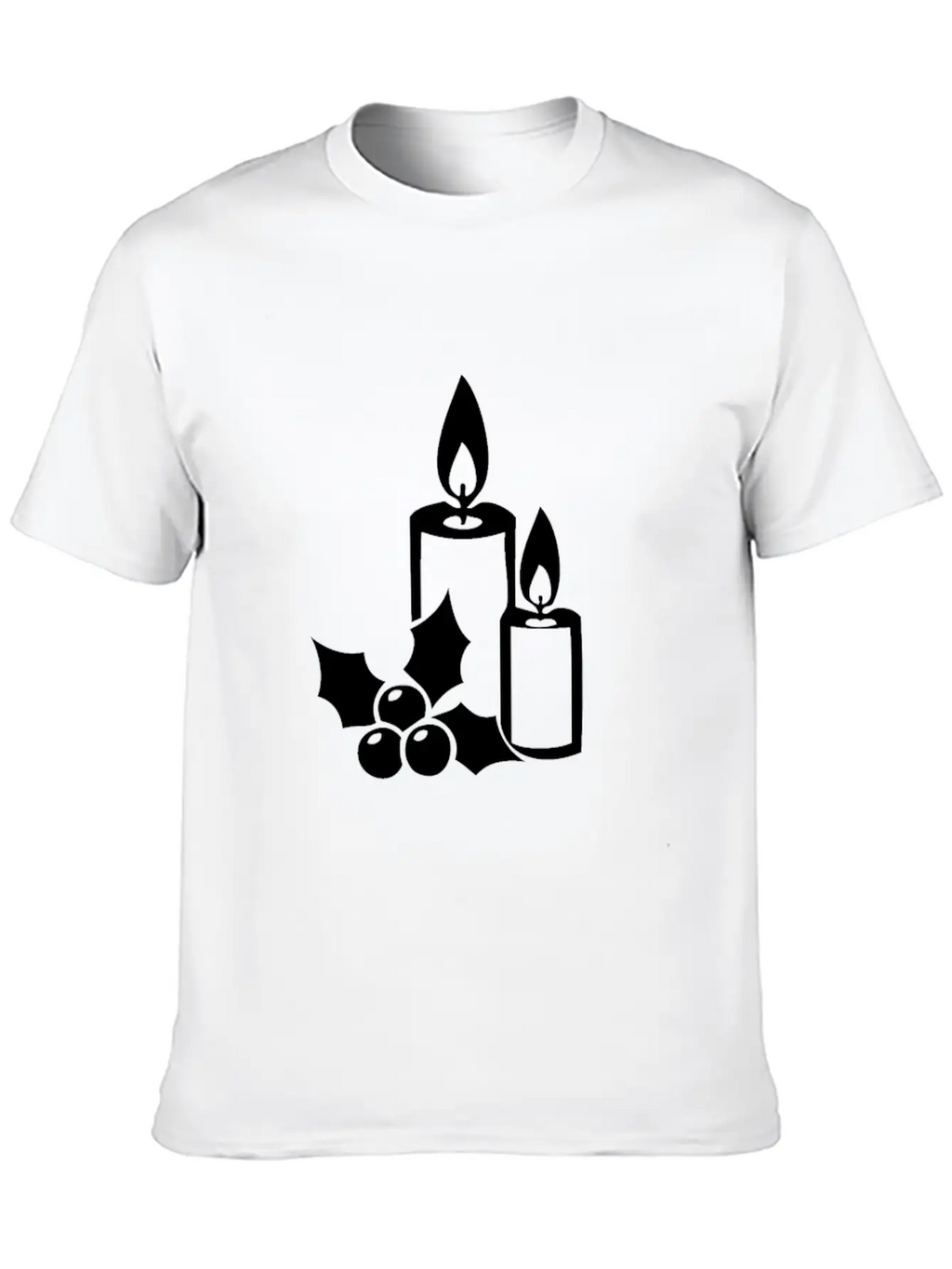 Christmas Candle Light Cozy Winter Days Unisex Casual T-Shirt – Clean Design For Daily Comfort