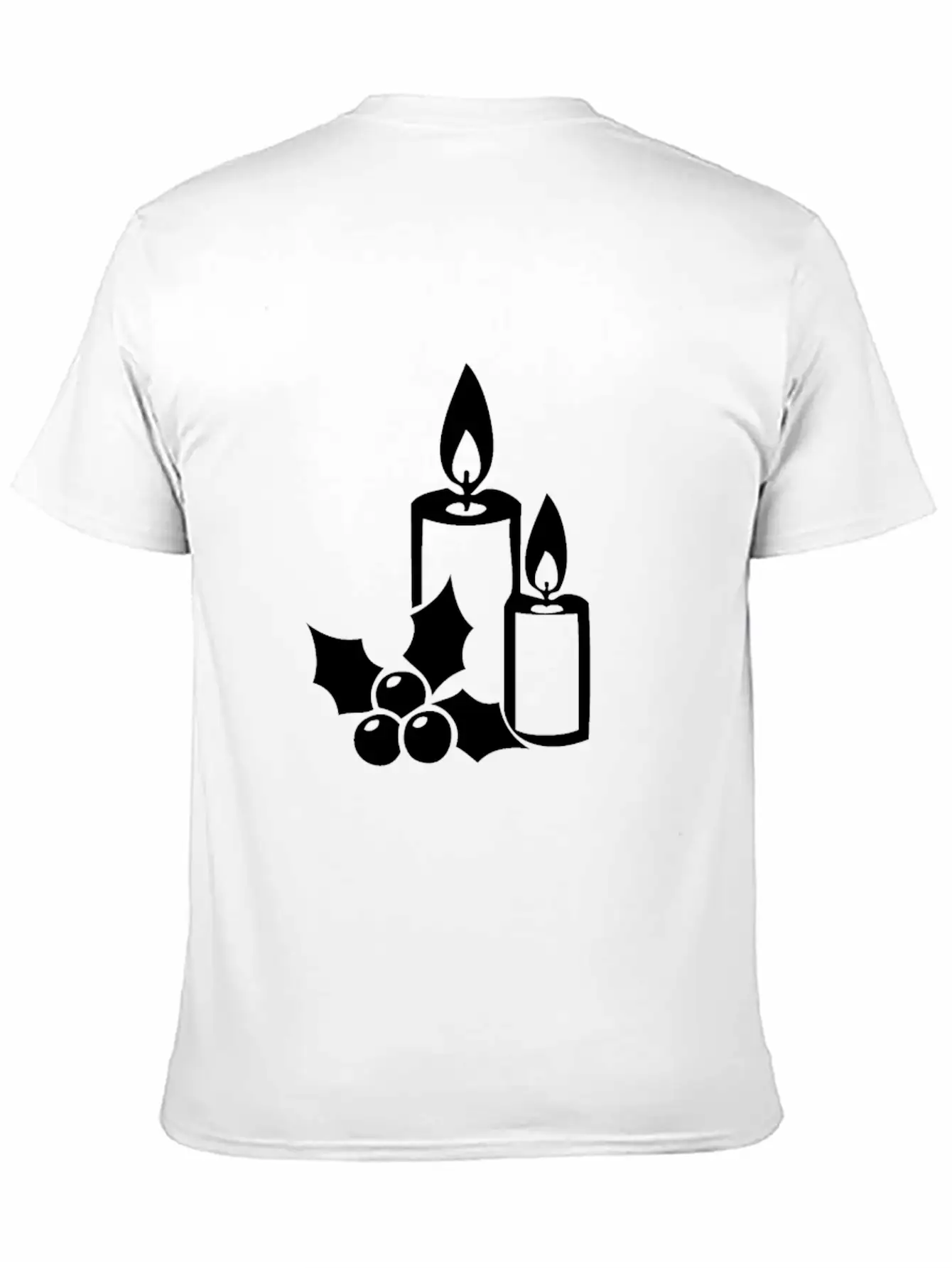 Christmas Candle Light Cozy Winter Days Unisex Casual T-Shirt – Clean Design For Daily Comfort