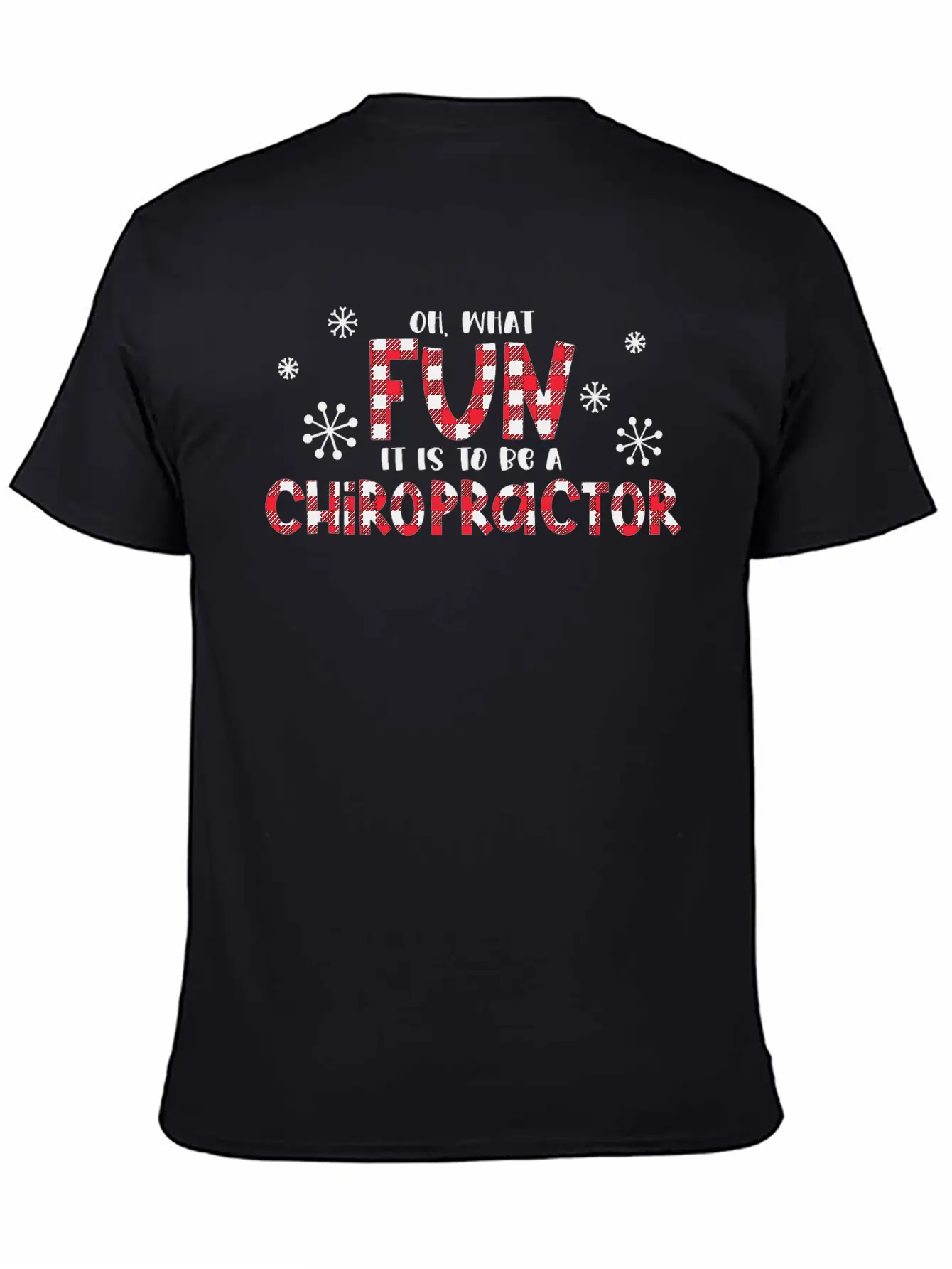 Christmas Chiropractor, Chiropractic Stylish Everyday T-Shirt – Unisex Basic Cotton Tee