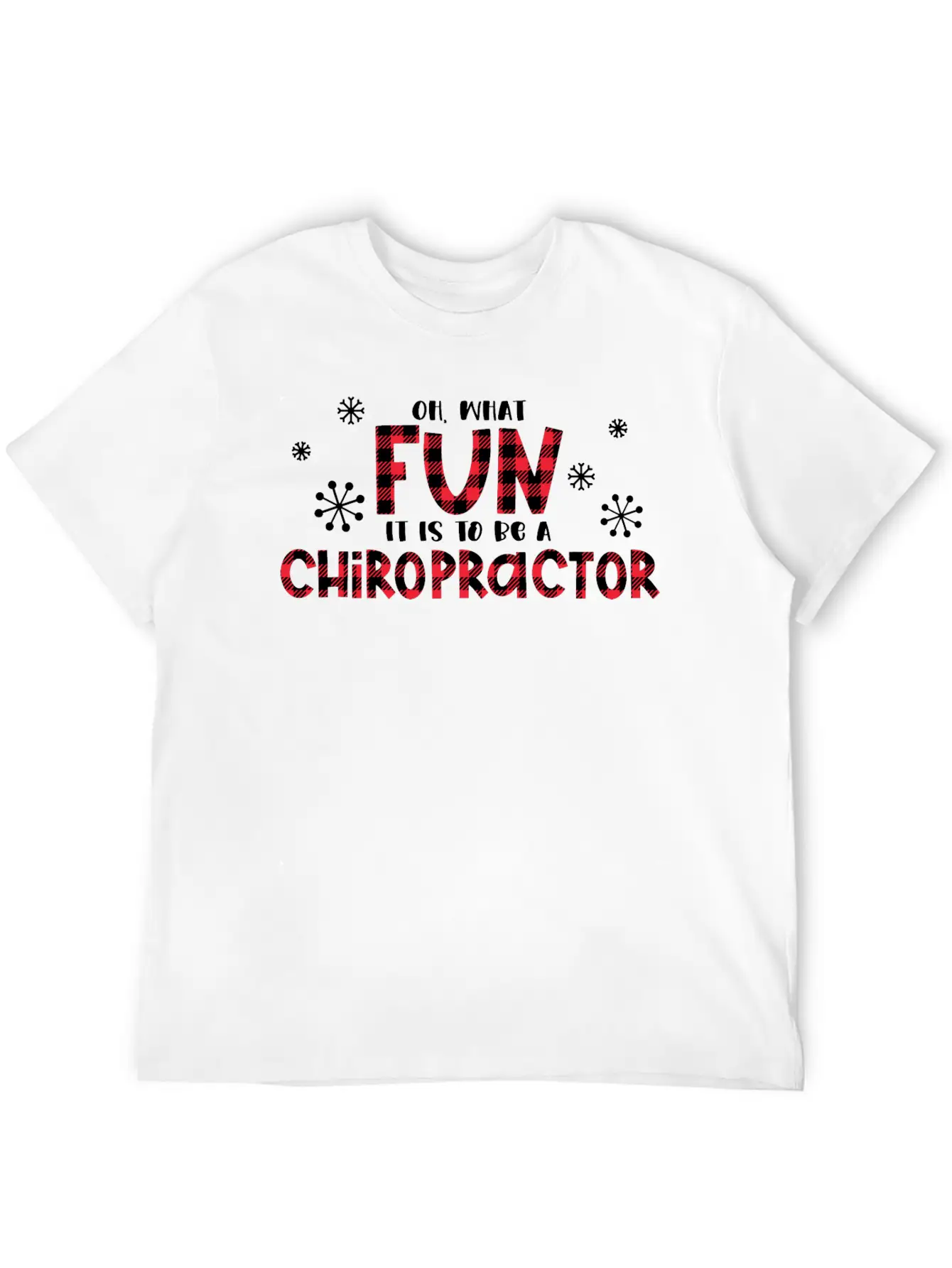Christmas Chiropractor, Chiropractic Stylish Everyday T-Shirt – Unisex Basic Cotton Tee