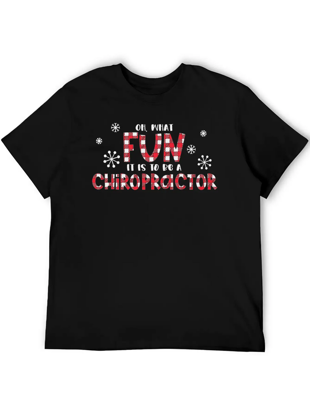 Christmas Chiropractor, Chiropractic Stylish Everyday T-Shirt – Unisex Basic Cotton Tee