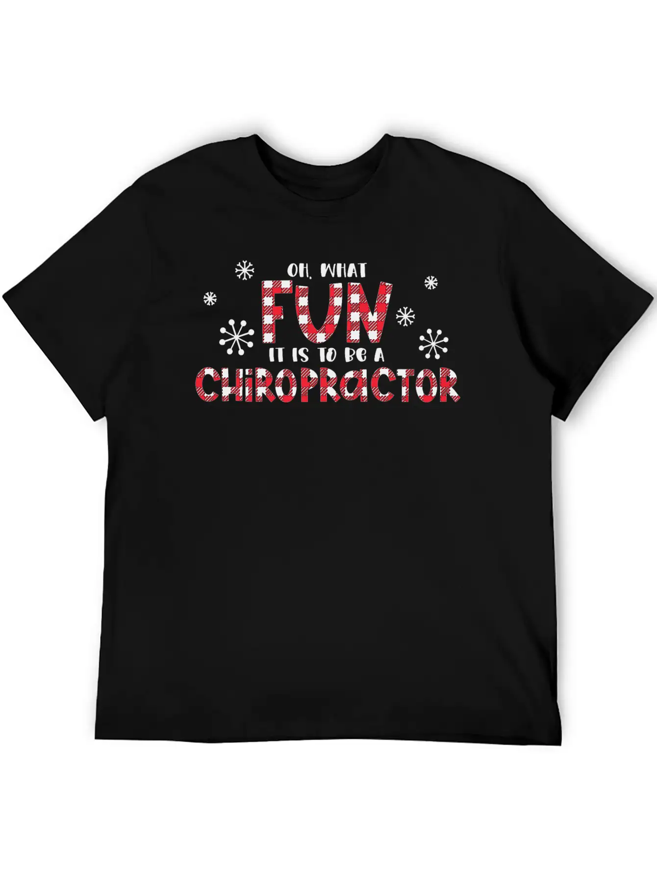 Christmas Chiropractor, Chiropractic Stylish Everyday T-Shirt – Unisex Basic Cotton Tee