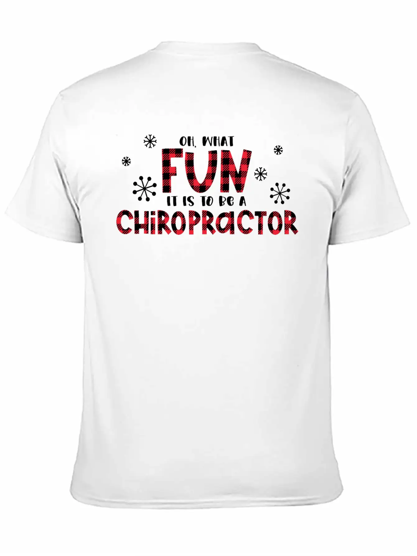 Christmas Chiropractor, Chiropractic Stylish Everyday T-Shirt – Unisex Basic Cotton Tee