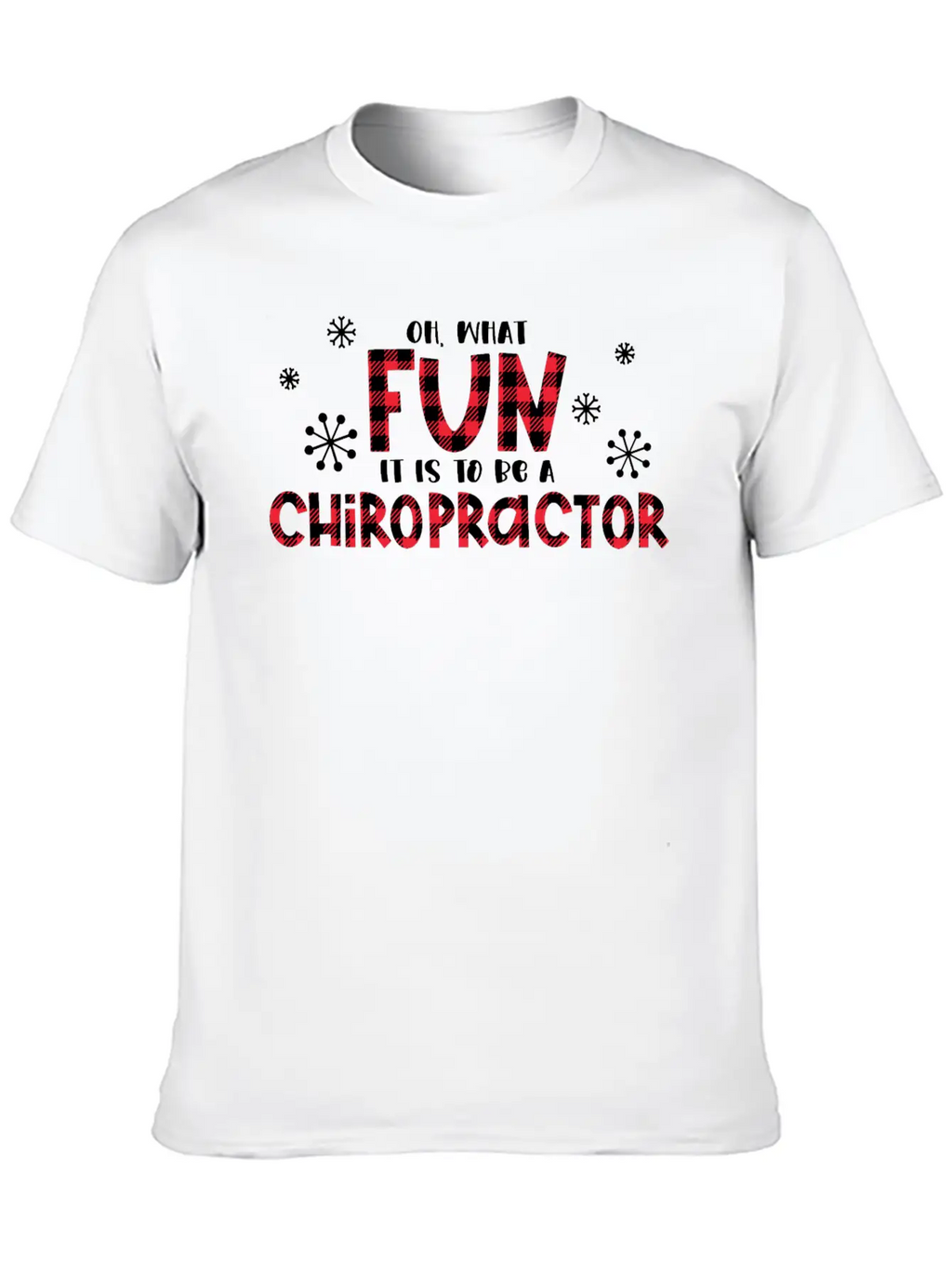 Christmas Chiropractor, Chiropractic Stylish Everyday T-Shirt – Unisex Basic Cotton Tee