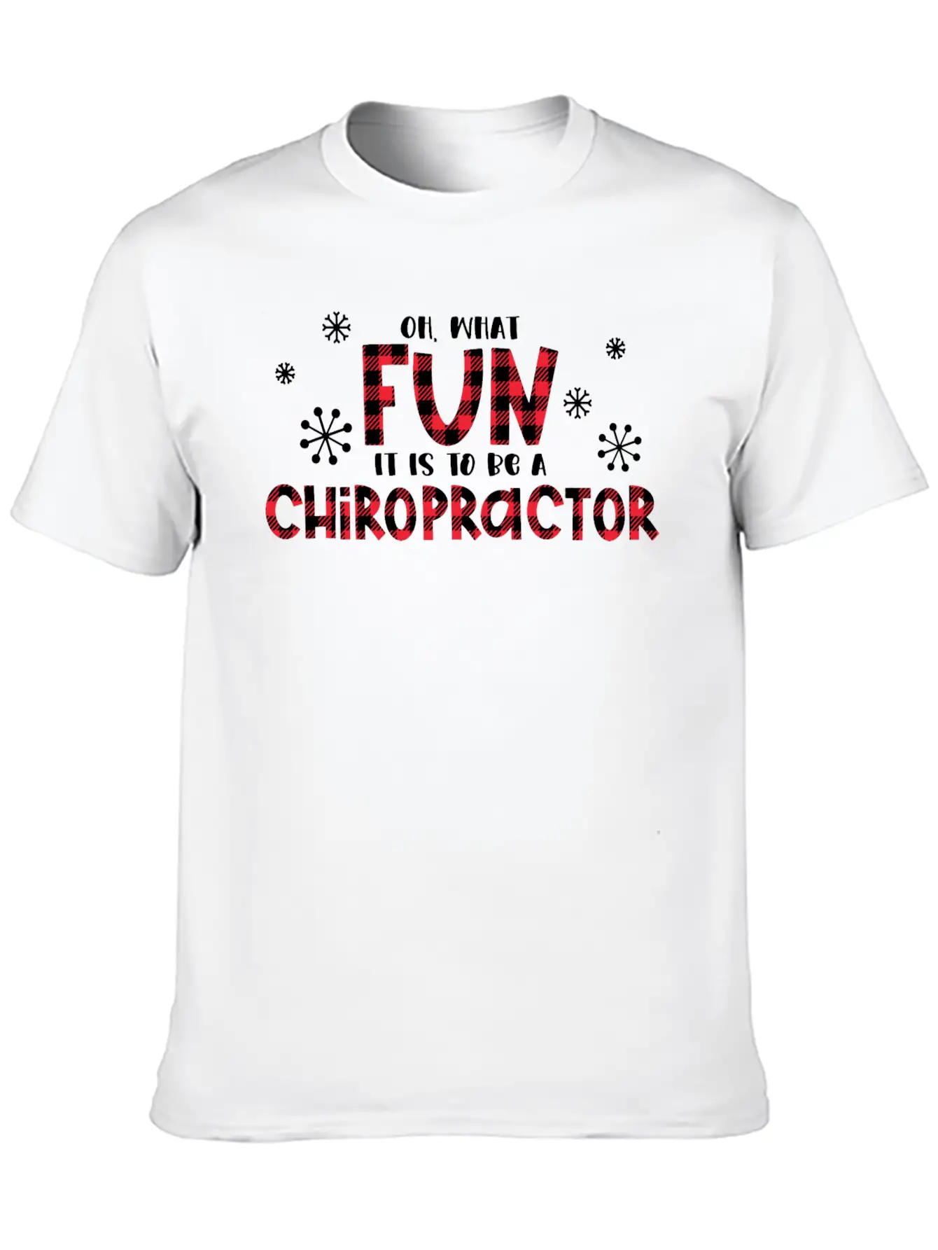 Christmas Chiropractor, Chiropractic Stylish Everyday T-Shirt – Unisex Basic Cotton Tee