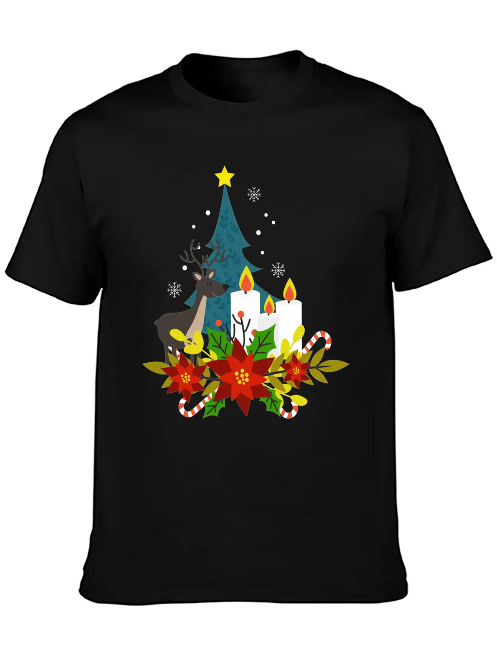 Christmas Decoration Essential Cotton Tee For Daily Outfits – Unisex Style