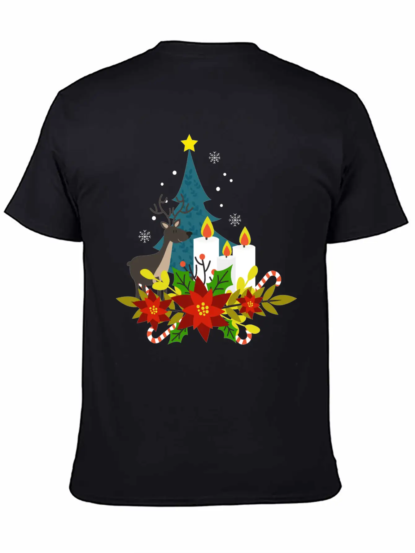 Christmas Decoration Essential Cotton Tee For Daily Outfits – Unisex Style