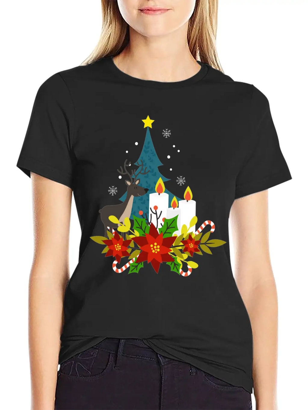 Christmas Decoration Essential Cotton Tee For Daily Outfits – Unisex Style