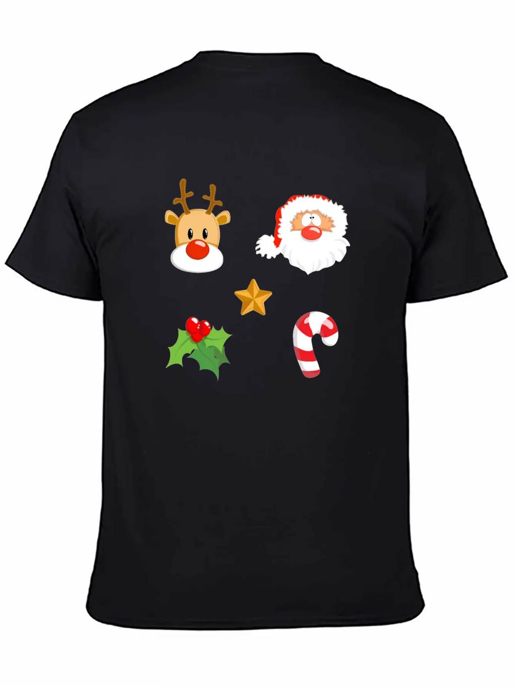 Christmas Design Reindeer, Santa, Mistletoe, Candy Classic Fit Graphic Tee For Daily Comfort – Unisex Cotton Shirt