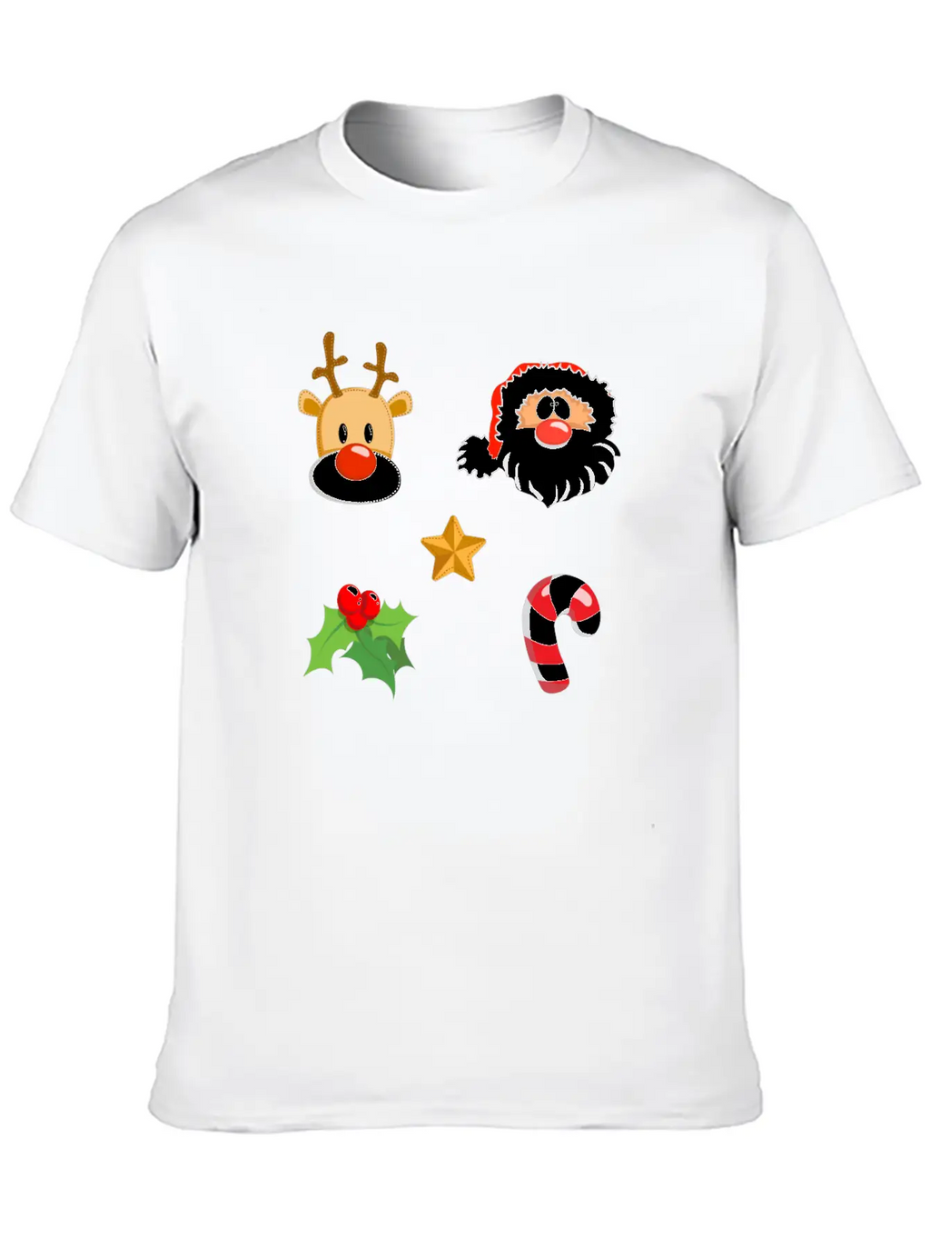 Christmas Design Reindeer, Santa, Mistletoe, Candy Classic Fit Graphic Tee For Daily Comfort – Unisex Cotton Shirt