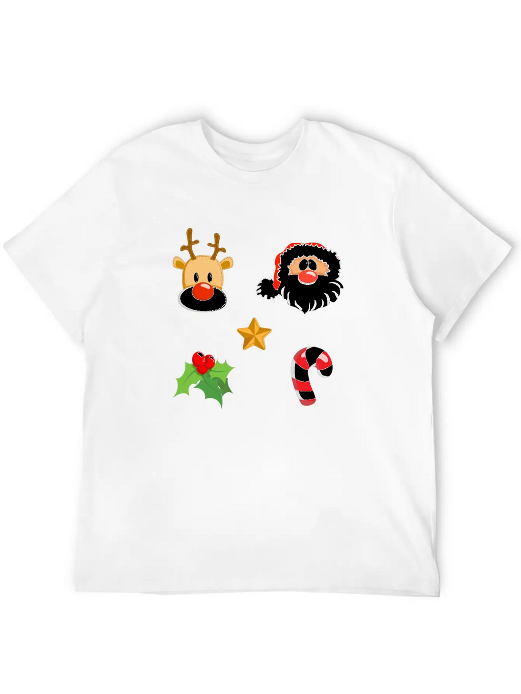 Christmas Design Reindeer, Santa, Mistletoe, Candy Classic Fit Graphic Tee For Daily Comfort – Unisex Cotton Shirt