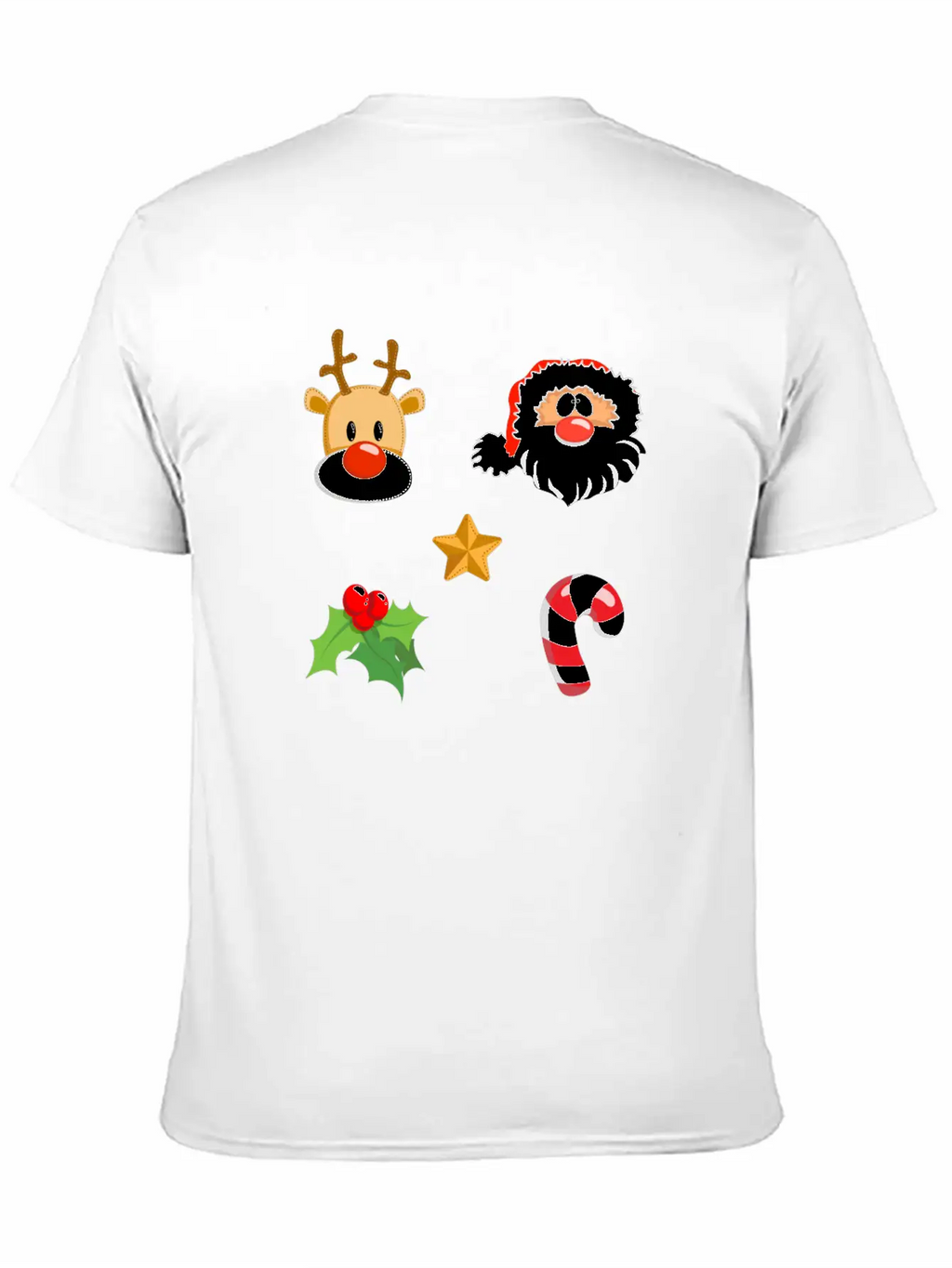 Christmas Design Reindeer, Santa, Mistletoe, Candy Classic Fit Graphic Tee For Daily Comfort – Unisex Cotton Shirt