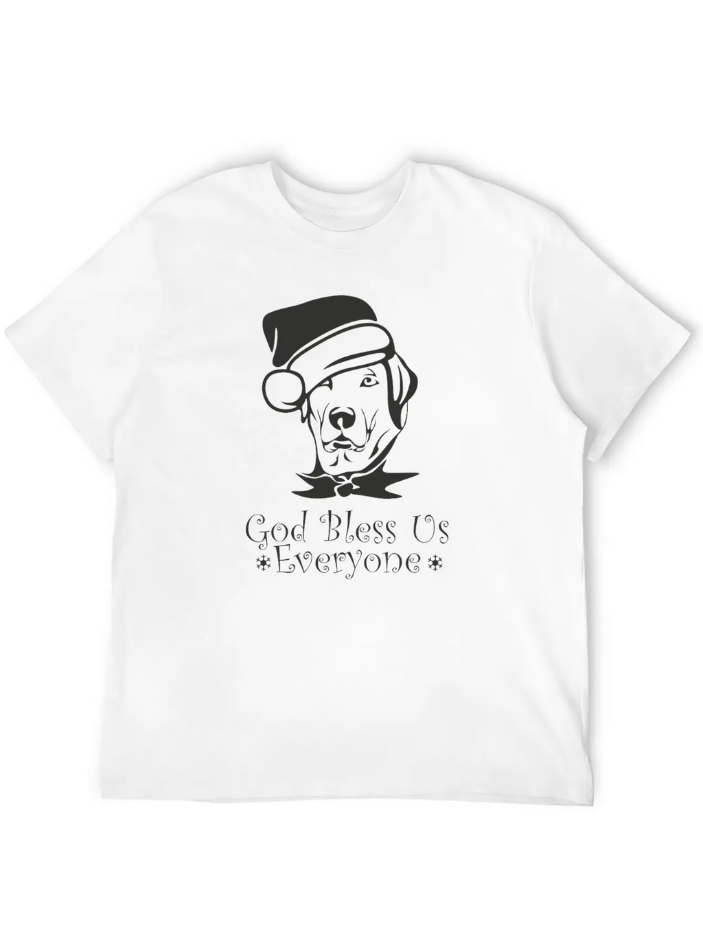 Christmas Dog Unisex Casual T-Shirt – Clean Design For Daily Comfort