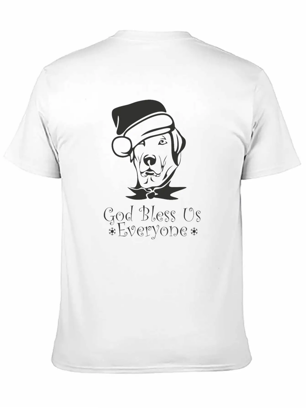 Christmas Dog Unisex Casual T-Shirt – Clean Design For Daily Comfort