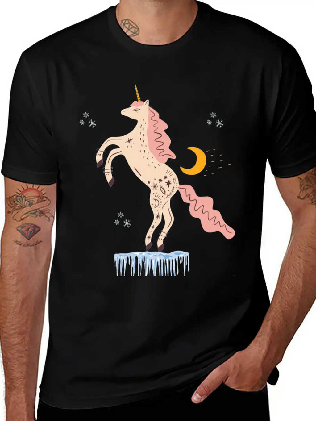 Christmas Evil Unicorn Gifts Unisex Casual T-Shirt – Clean Design For Daily Comfort