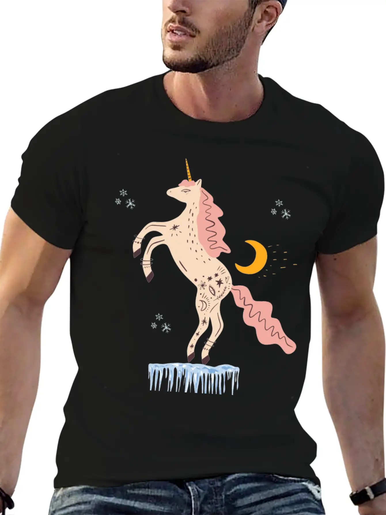 Christmas Evil Unicorn Gifts Unisex Casual T-Shirt – Clean Design For Daily Comfort