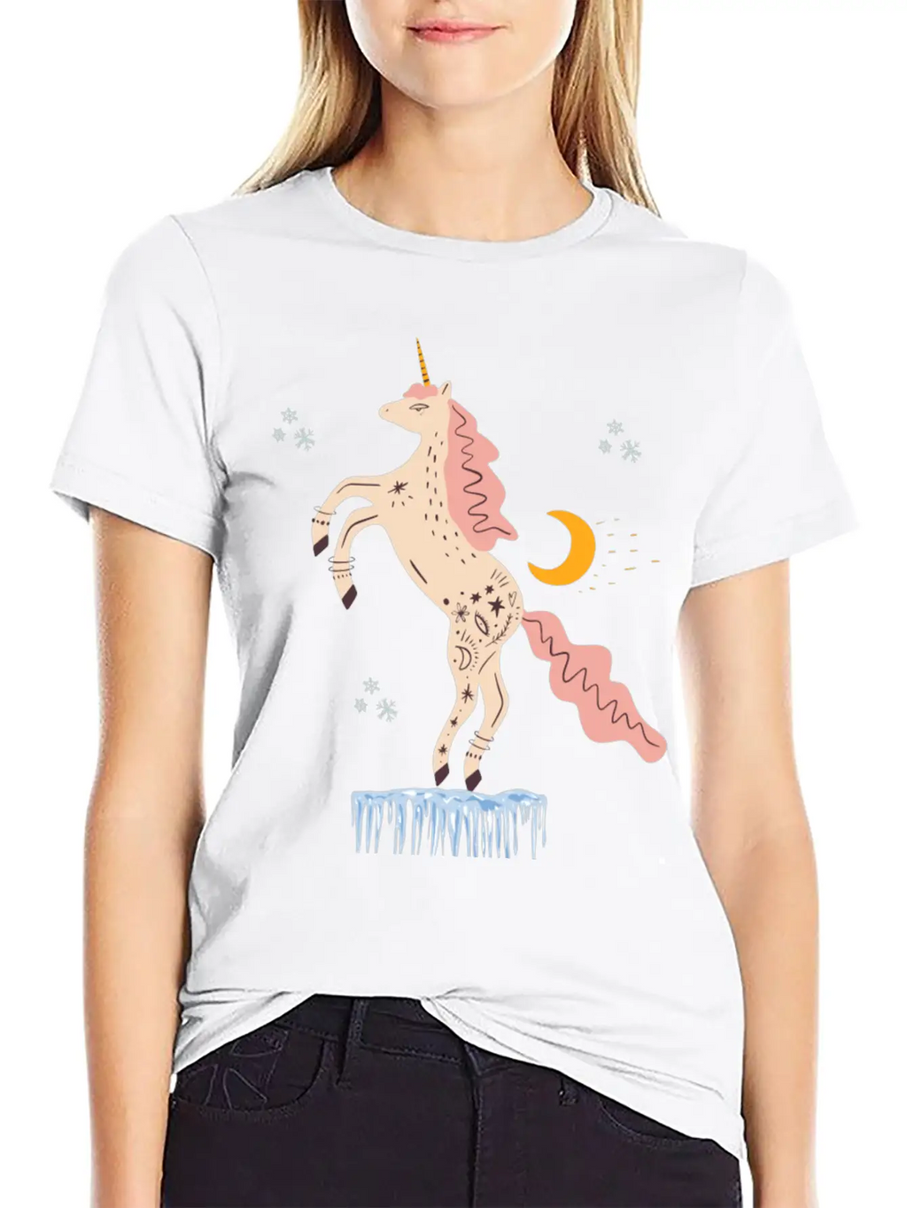 Christmas Evil Unicorn Gifts Unisex Casual T-Shirt – Clean Design For Daily Comfort