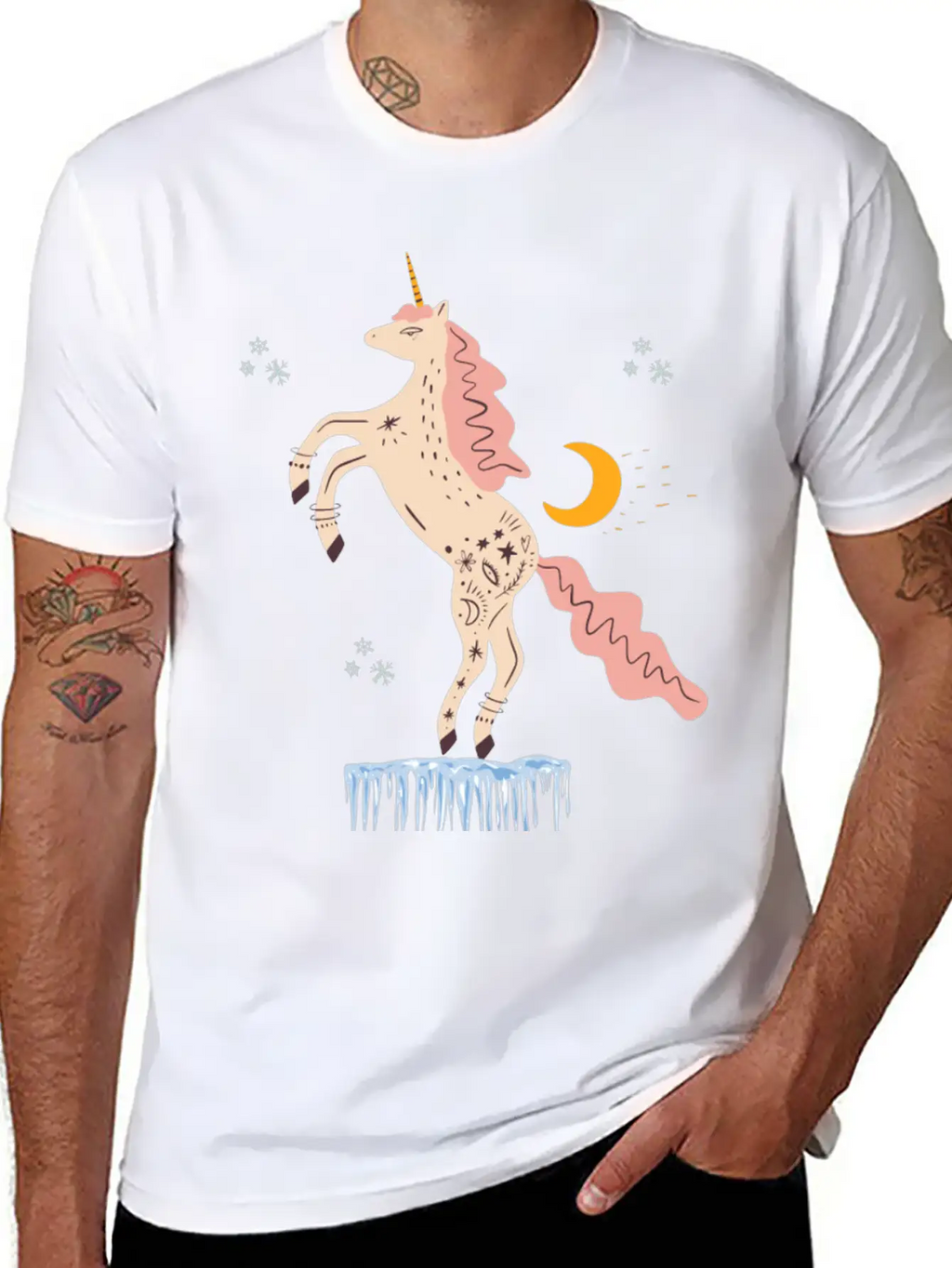 Christmas Evil Unicorn Gifts Unisex Casual T-Shirt – Clean Design For Daily Comfort
