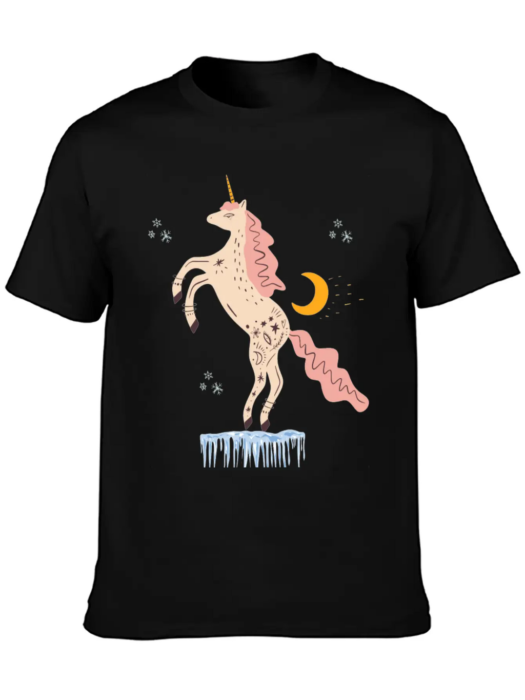 Christmas Evil Unicorn Gifts Unisex Casual T-Shirt – Clean Design For Daily Comfort