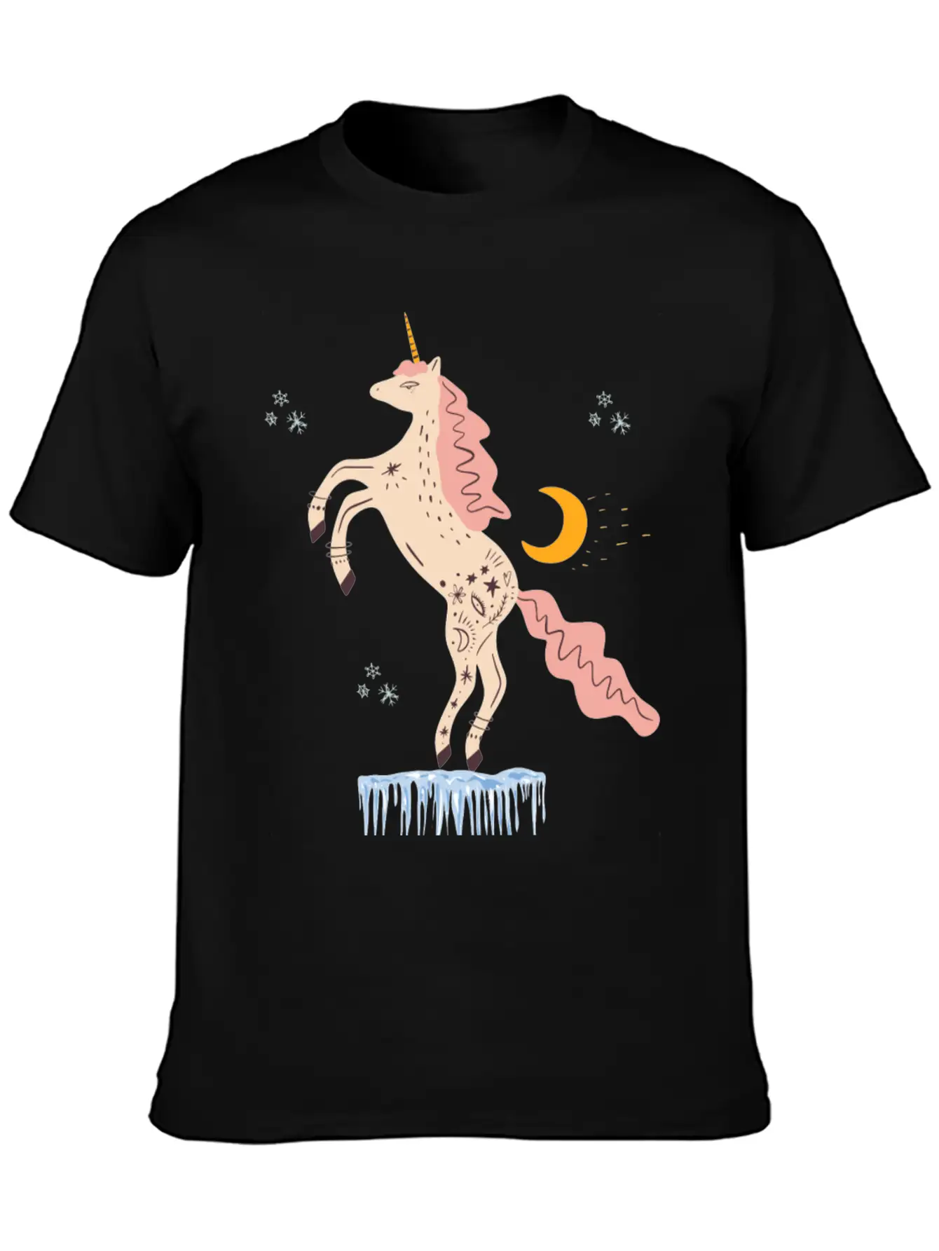 Christmas Evil Unicorn Gifts Unisex Casual T-Shirt – Clean Design For Daily Comfort