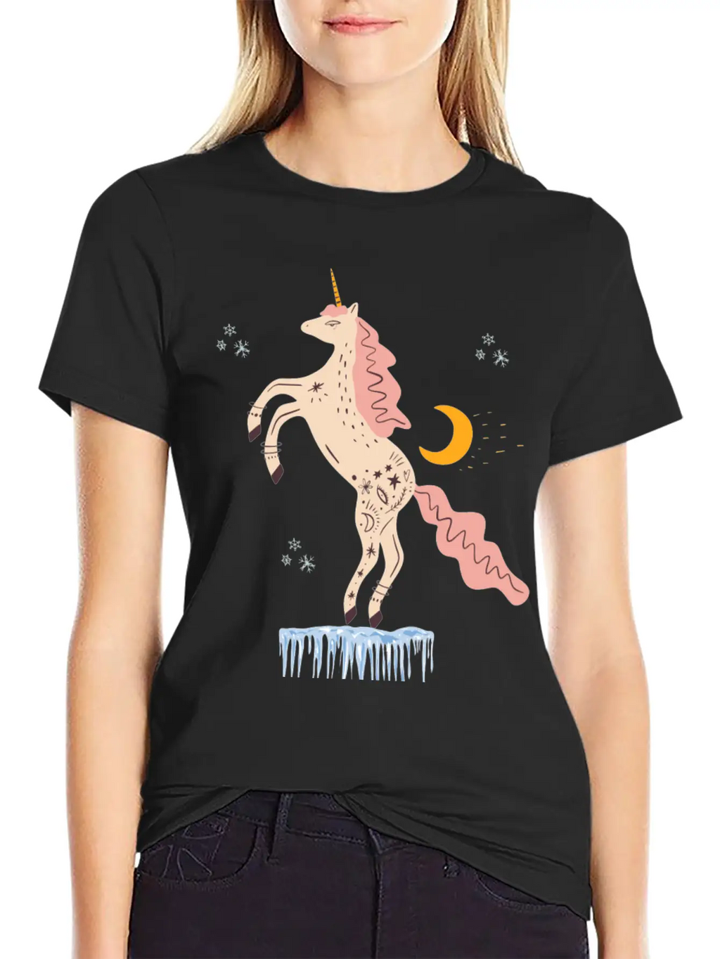 Christmas Evil Unicorn Gifts Unisex Casual T-Shirt – Clean Design For Daily Comfort