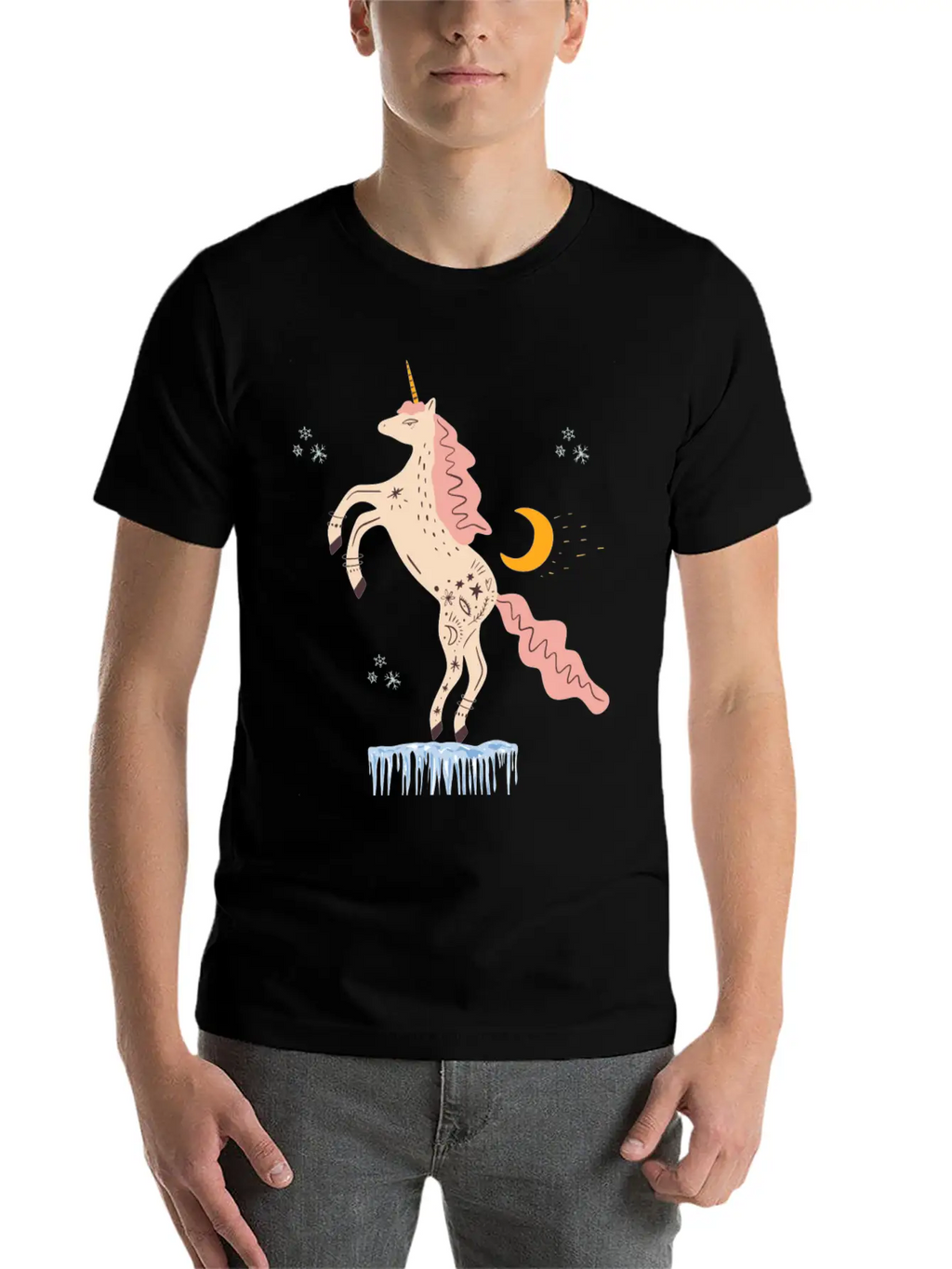 Christmas Evil Unicorn Gifts Unisex Casual T-Shirt – Clean Design For Daily Comfort