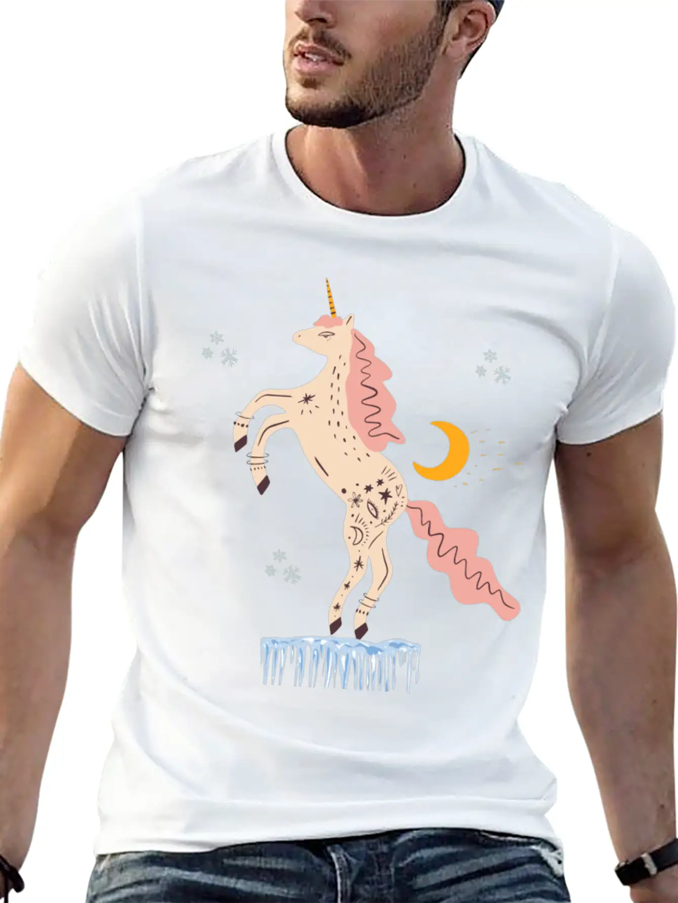 Christmas Evil Unicorn Gifts Unisex Casual T-Shirt – Clean Design For Daily Comfort